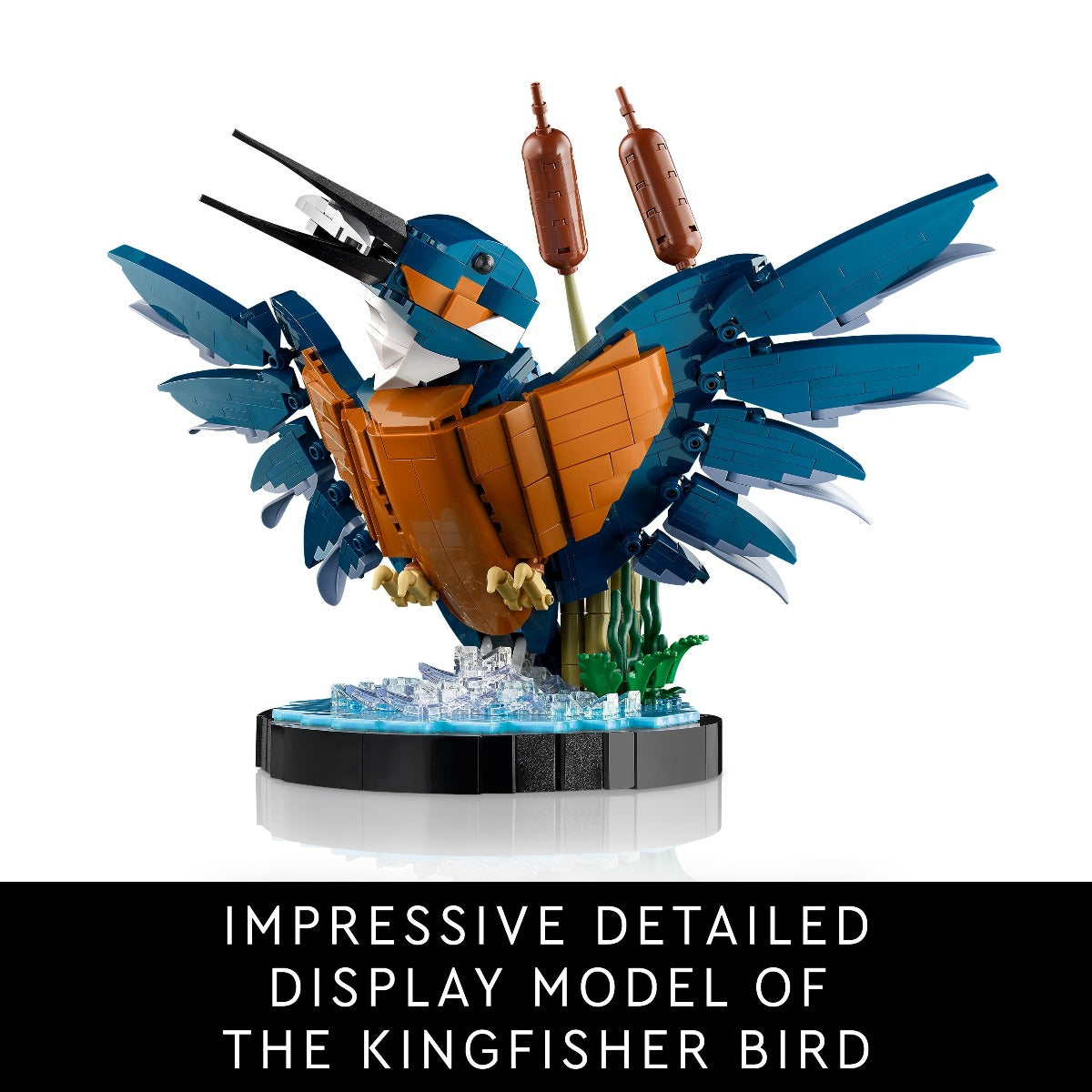 LEGO 10331 Icons Kingfisher Bird Model Building Kit for Adults