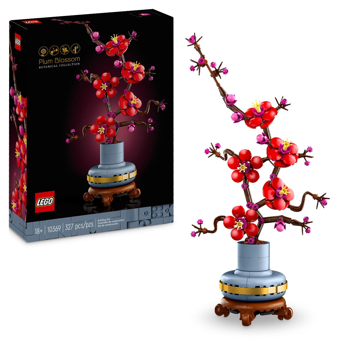LEGO 10369 Icons Plum Blossom Flower Building Set for Adults