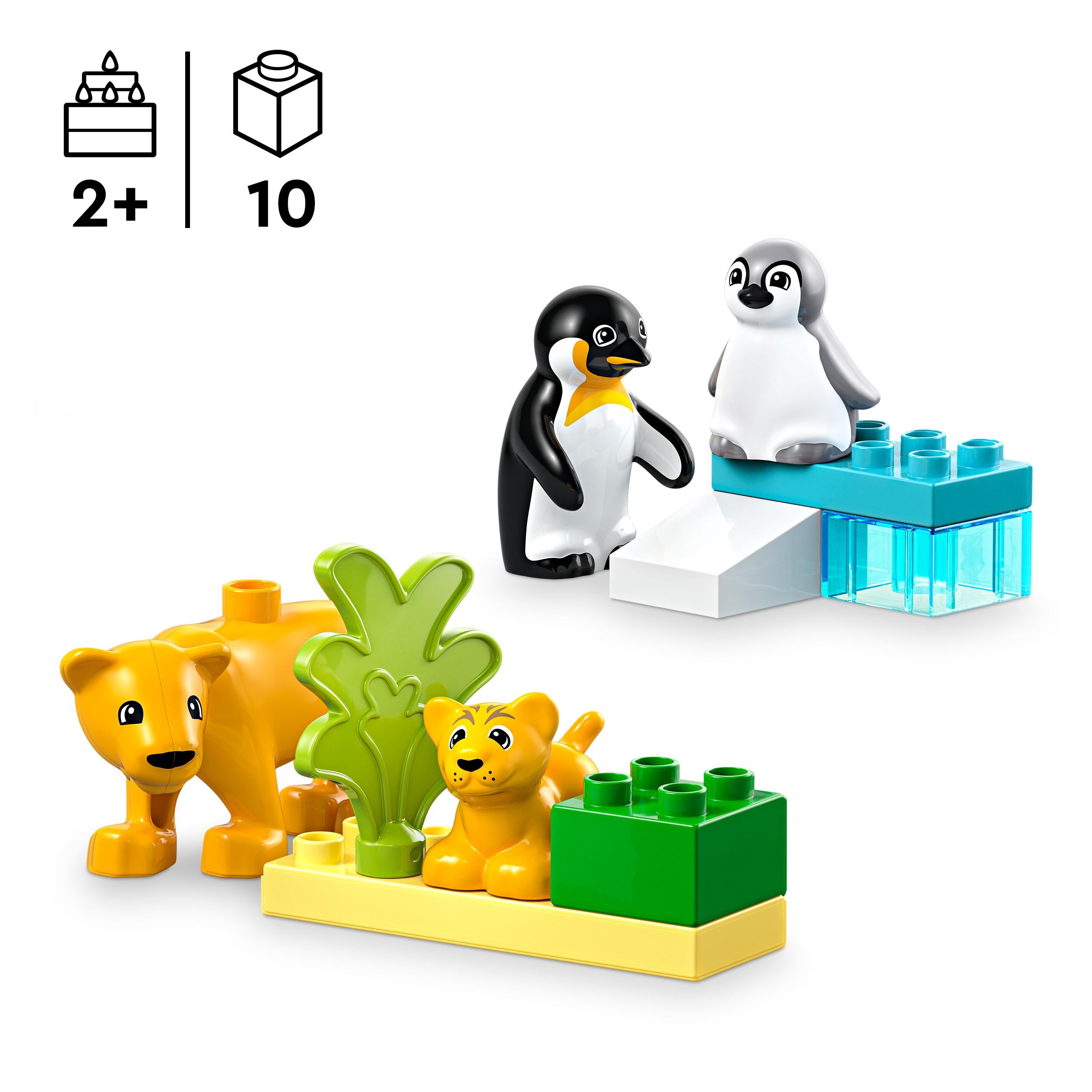 LEGO 10442 DUPLO Wild Animal Families: Penguins & Lions