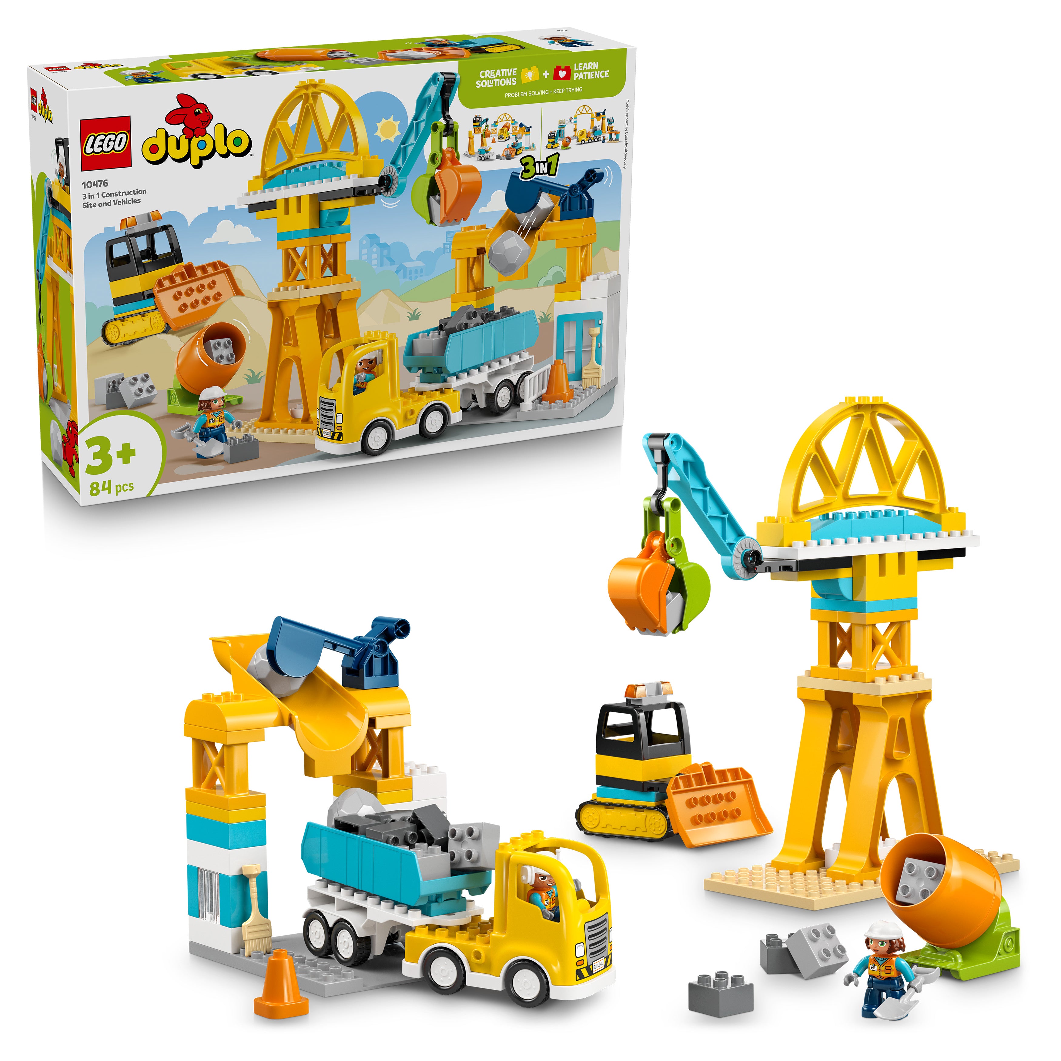 LEGO 10476 DUPLO Town 3 in 1 Construction Site and Vehicles