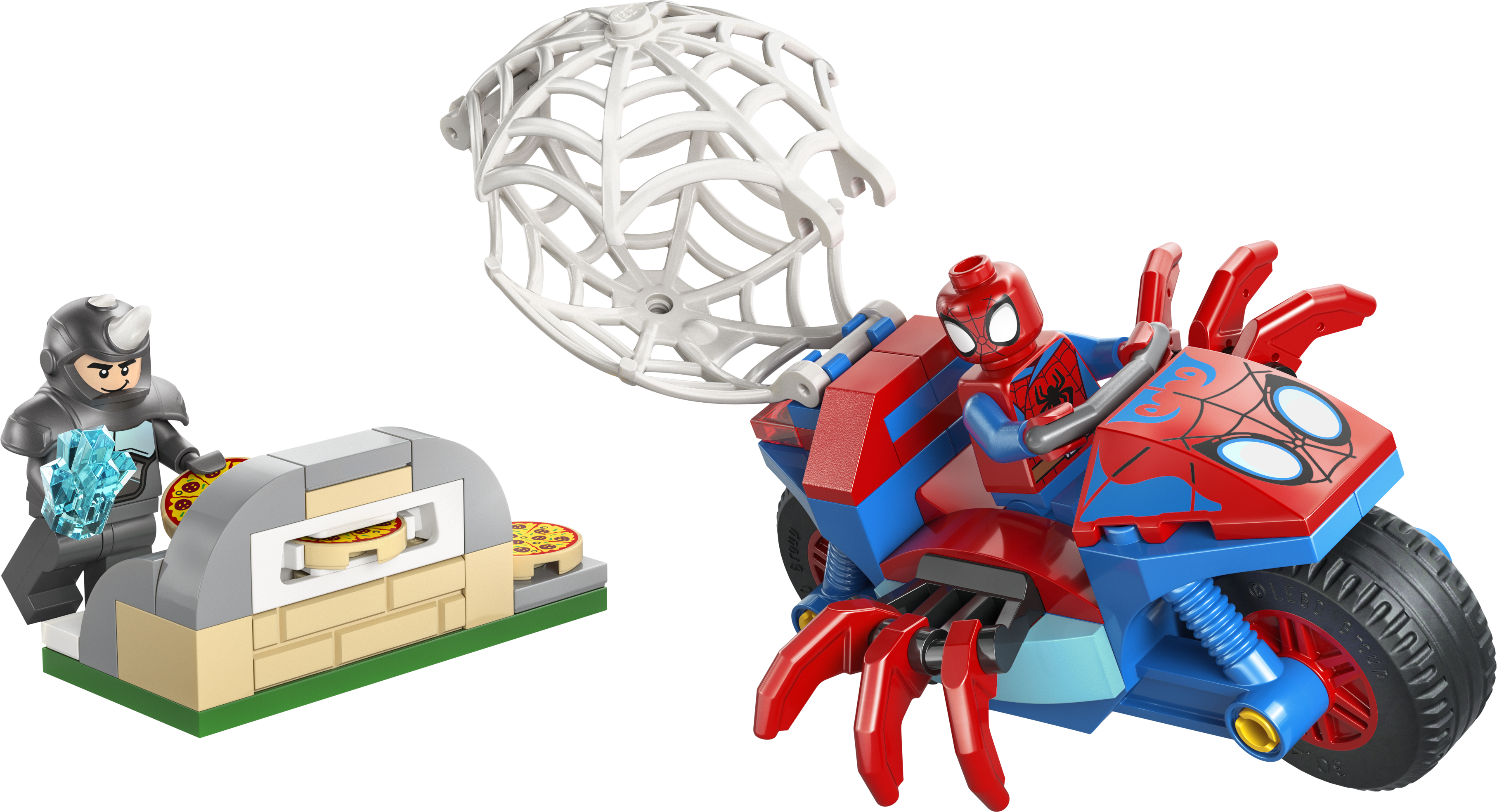 LEGO 11206 Marvel Spidey And His Amazing Friends Spidey on his Motorcycle vs. Rhino