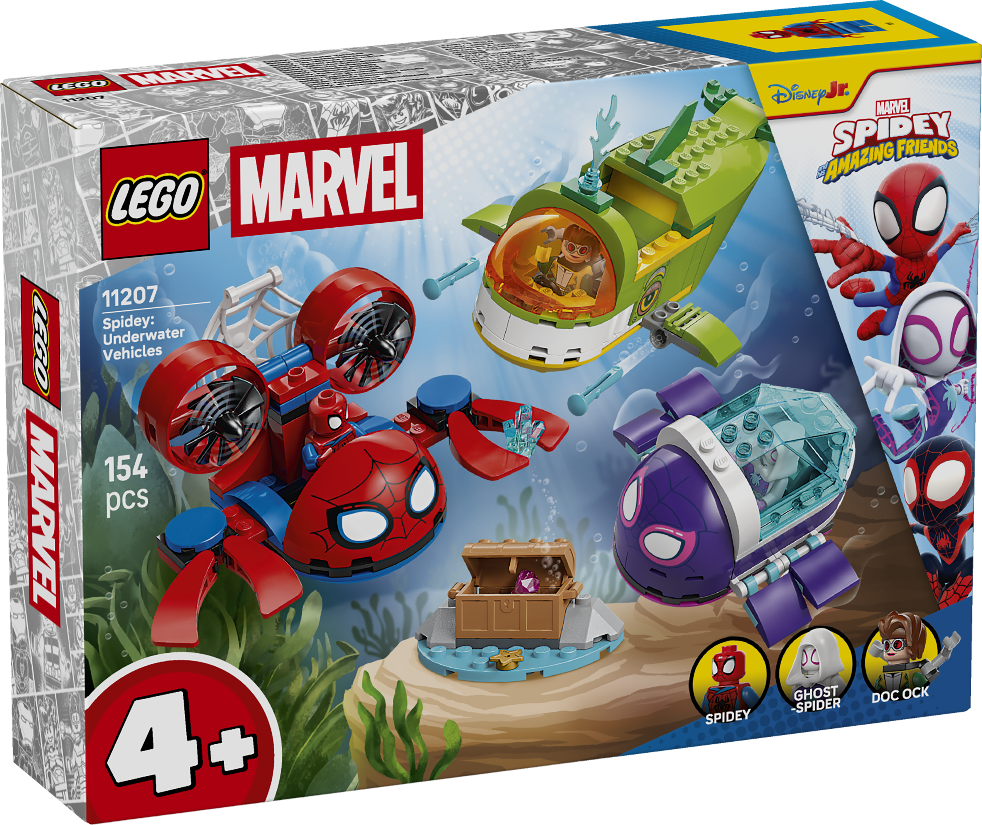LEGO 11207 Marvel Spidey And His Amazing Friends Spidey Underwater Vehicles
