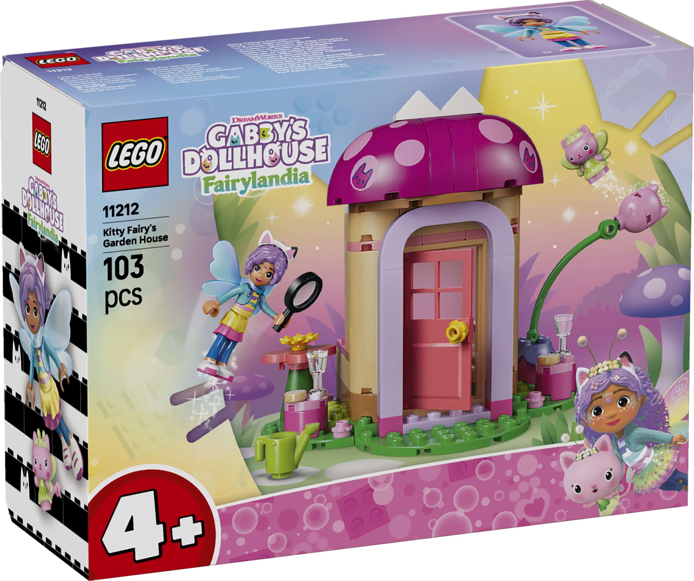 LEGO 11212 Gabby’s Dollhouse Kitty Fairy’s Garden House Toy