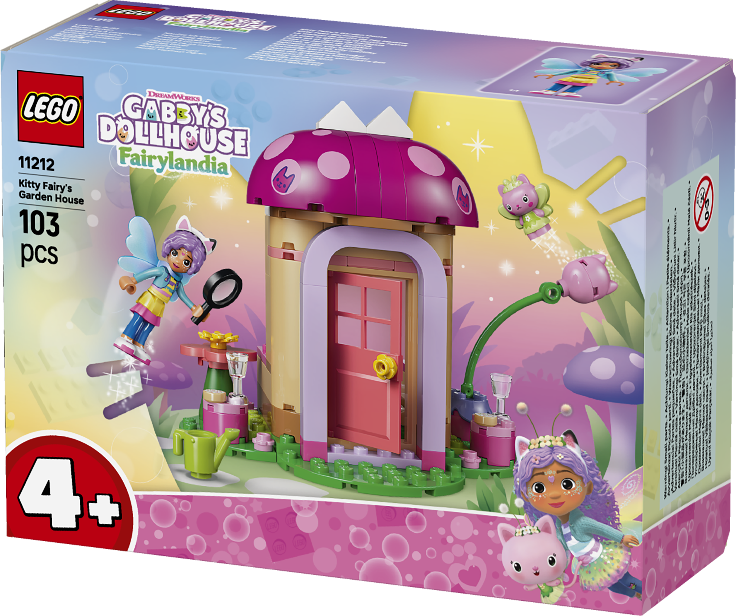 LEGO 11212 Gabby’s Dollhouse Kitty Fairy’s Garden House Toy