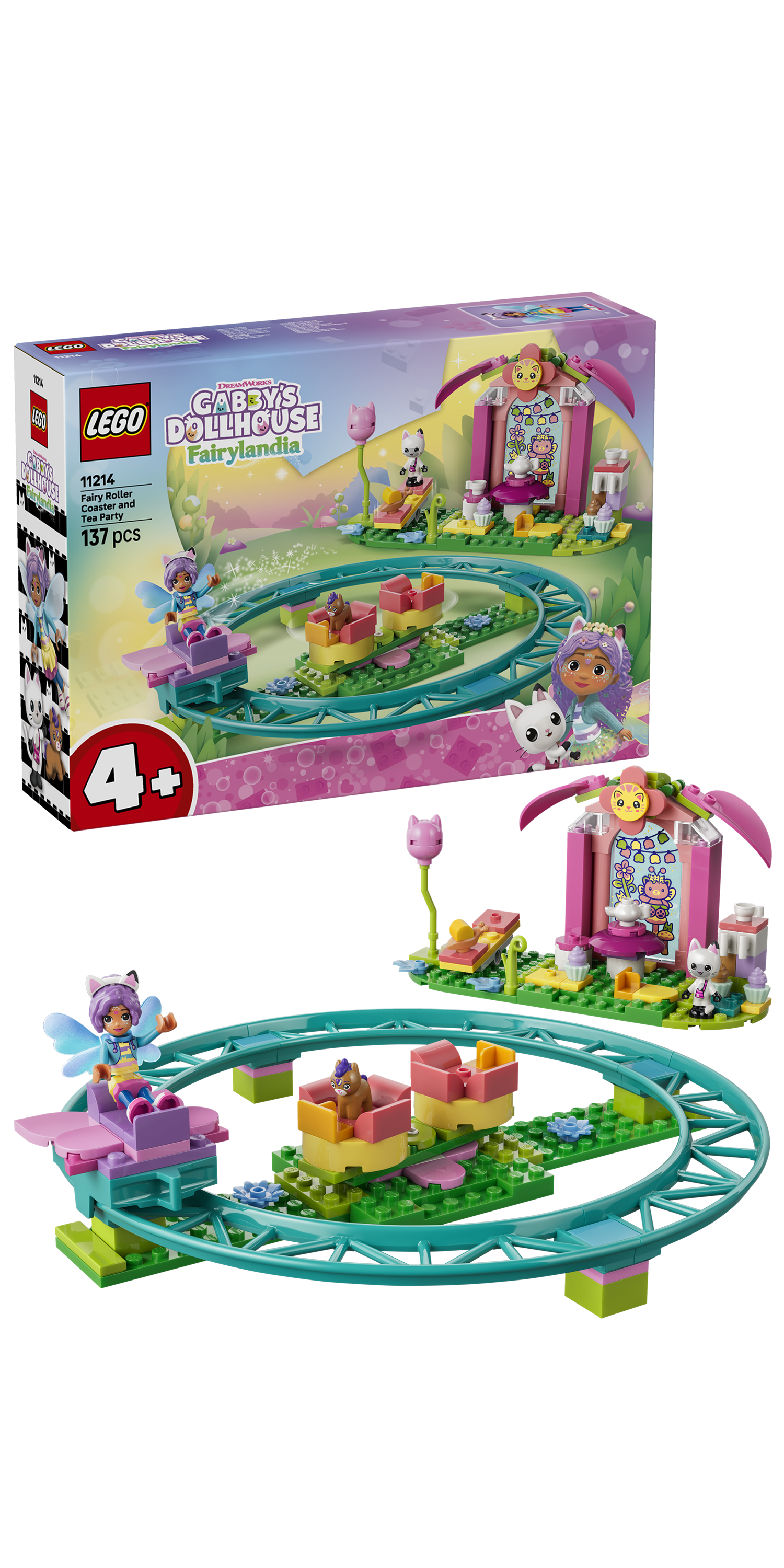 LEGO 11212 Gabby’s Dollhouse Kitty Fairy’s Garden House Toy