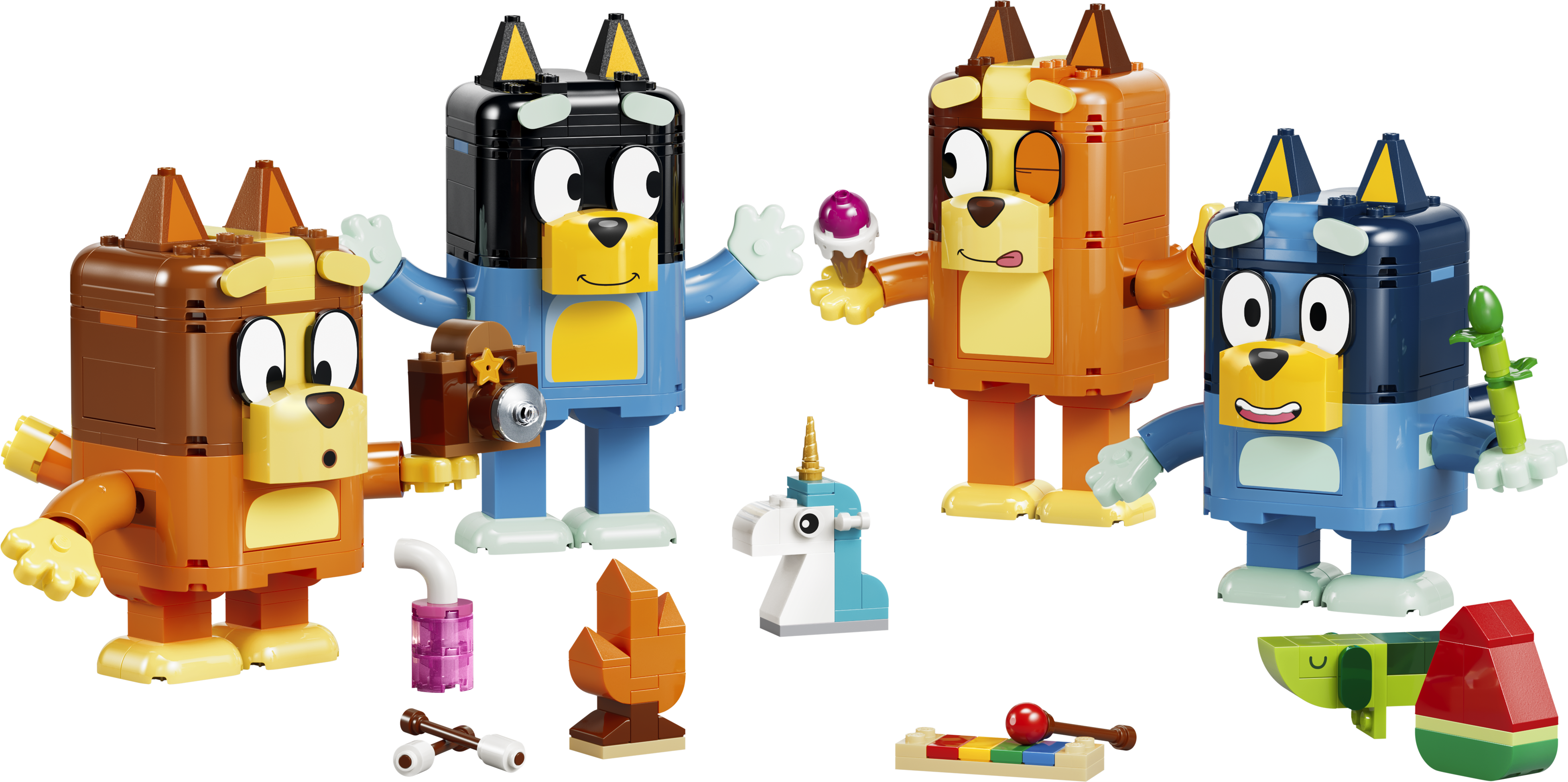 LEGO 11217 Bluey Brick-Built Bluey Family Toy Figures Set