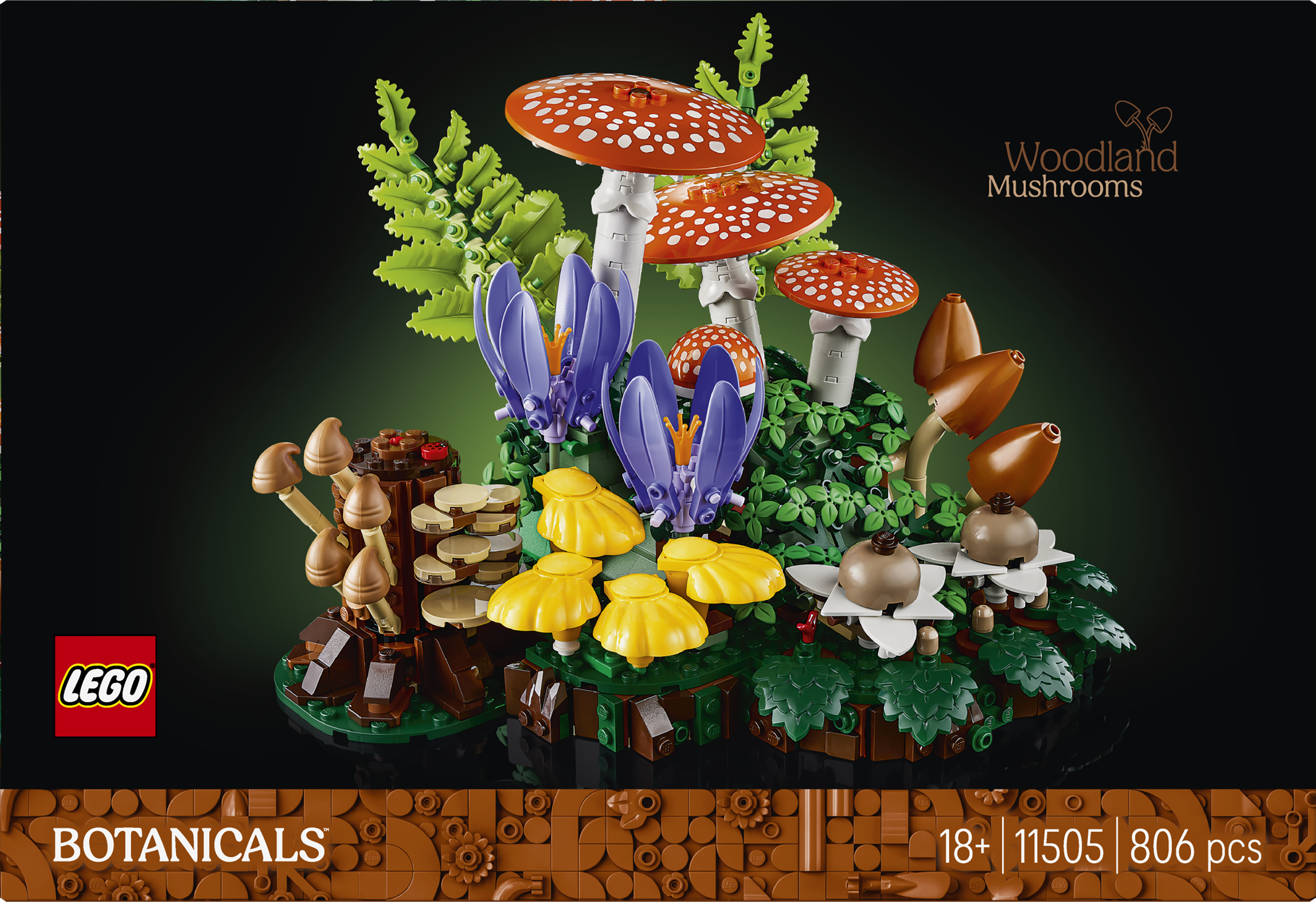 LEGO 11505 Botanicals Woodland Mushrooms Building Set
