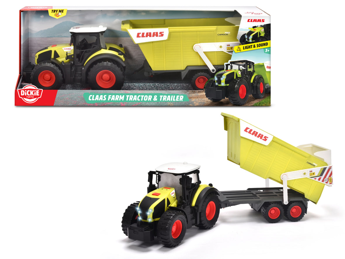 Simba Dickie 203739004 CLAAS Farm Tractor & Trailer