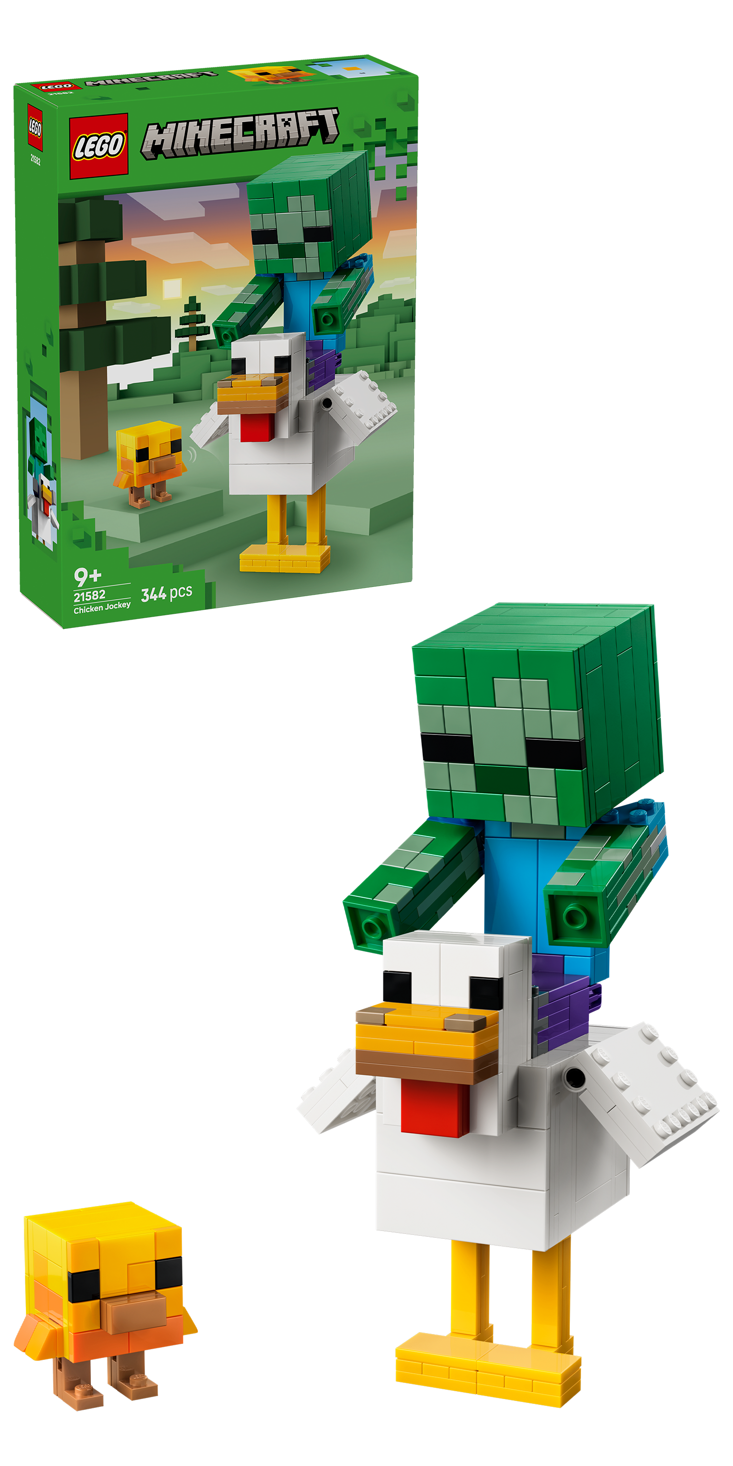 LEGO 21582 Minecraft® Chicken Jockey Building Toy Decor