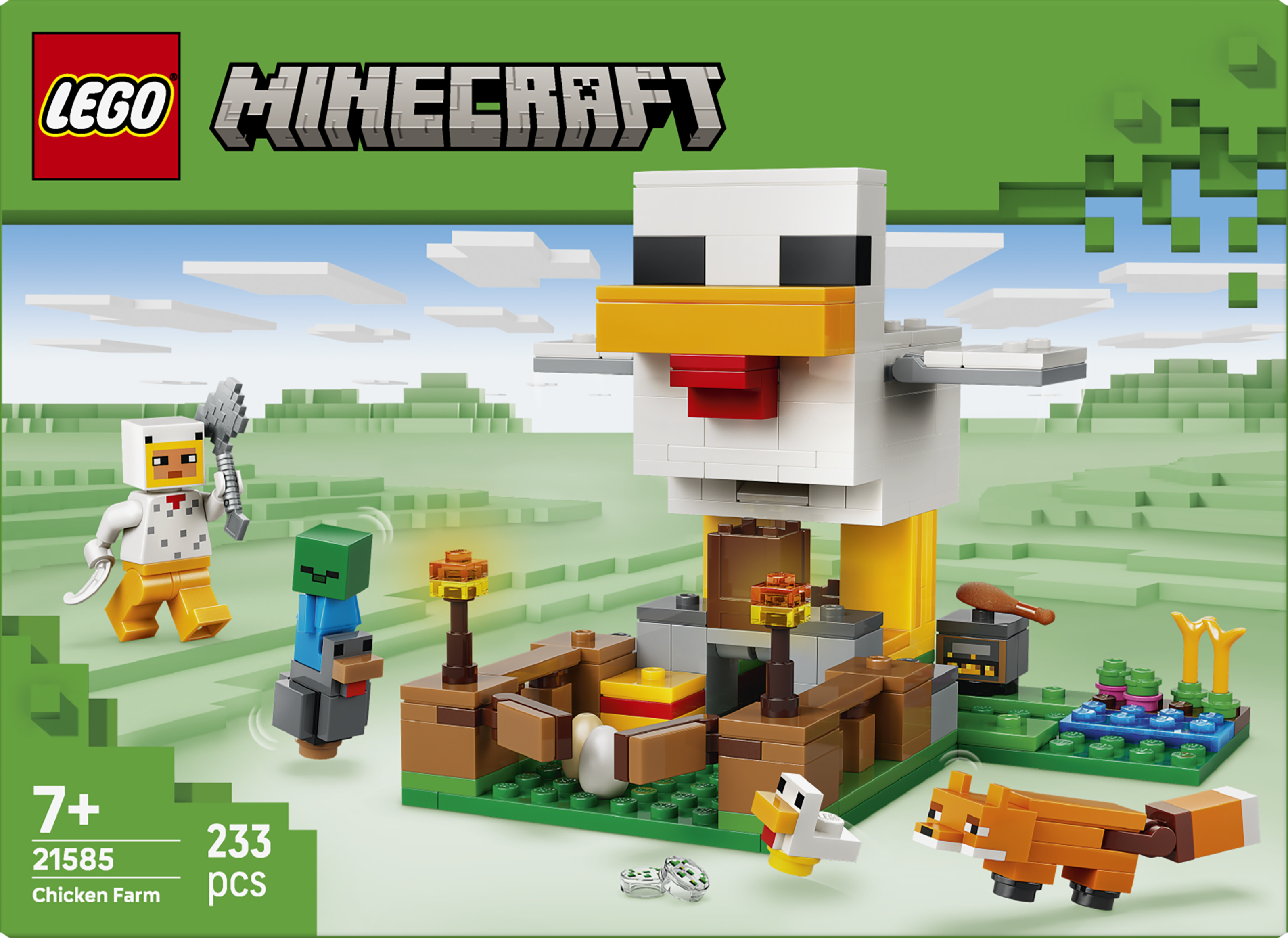 TMC CHICKEN PC MC +α LEGO 21585 Minecraft Chicken Farm – Starlings Toys