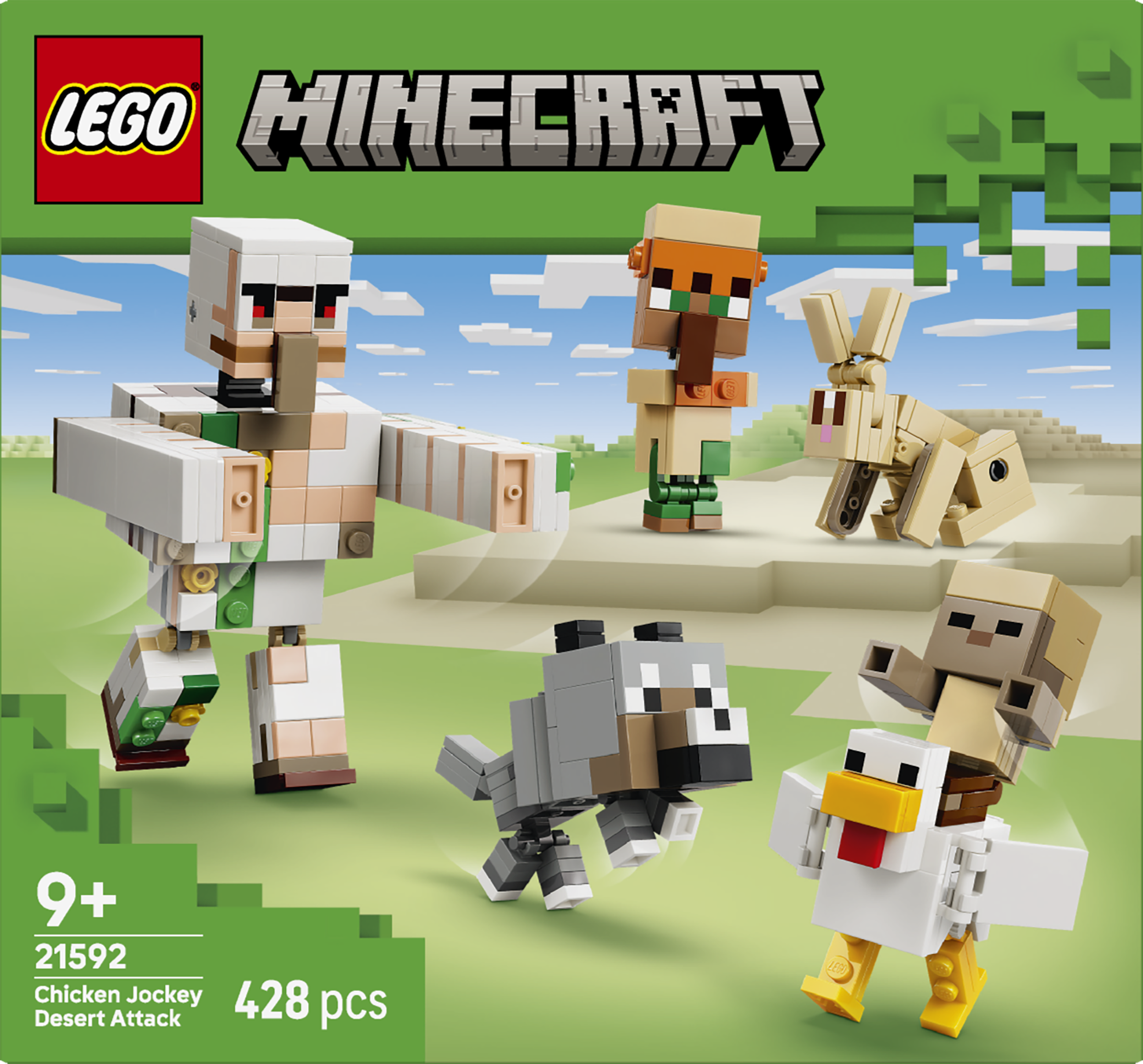 LEGO 21592 Minecraft Chicken Jockey Desert Attack Toy