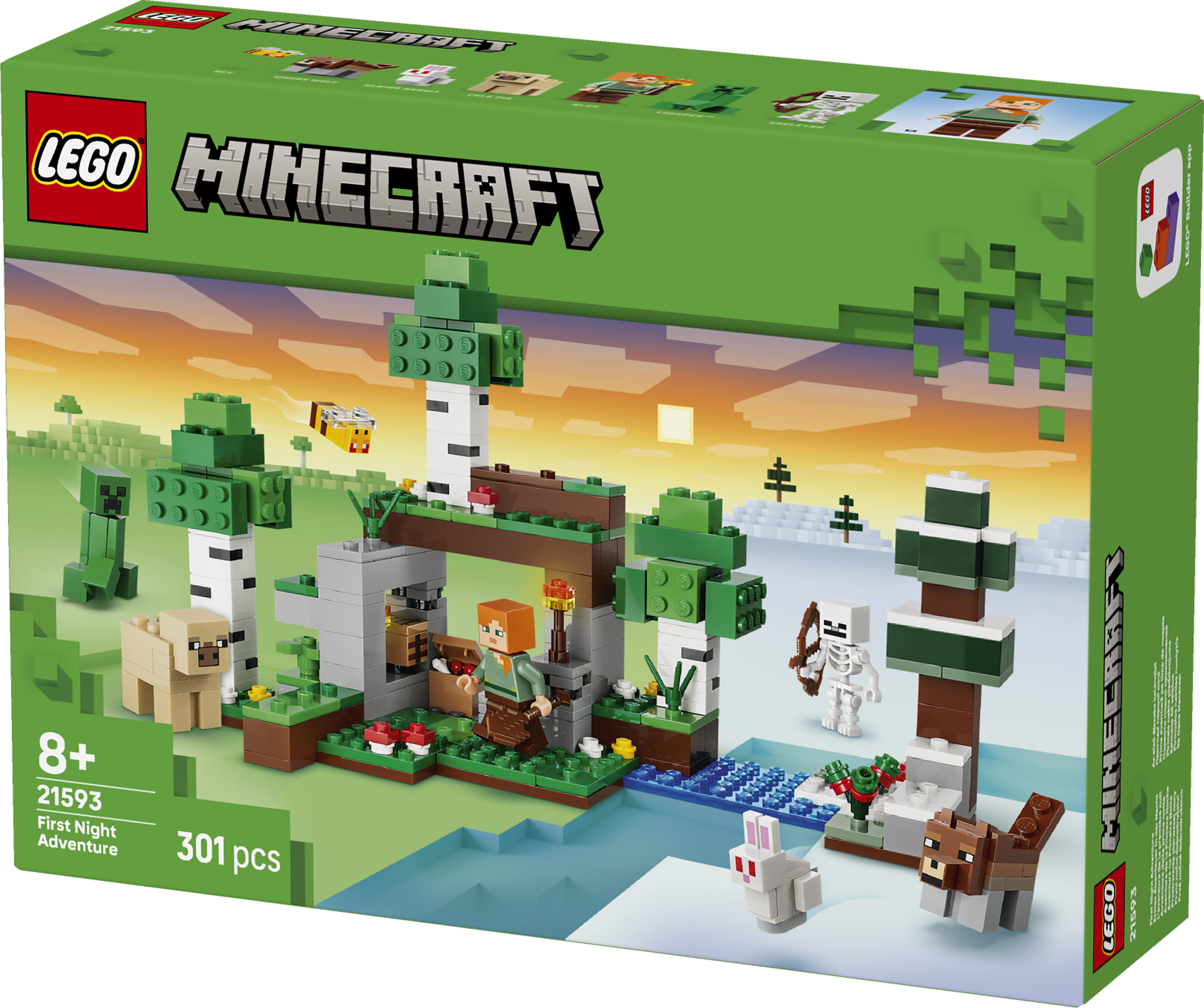 LEGO 21593 Minecraft First Night Adventure Building Toy
