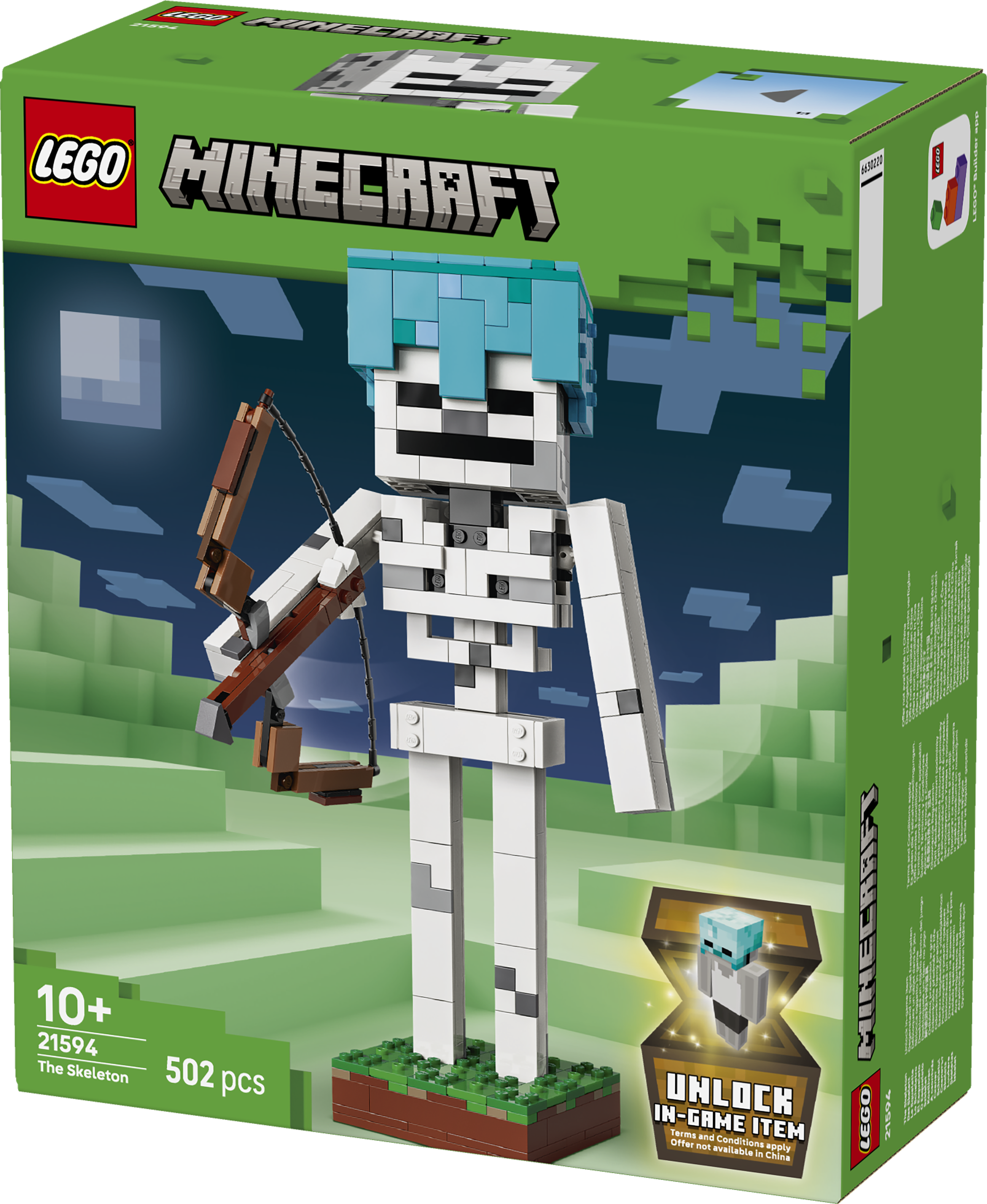 LEGO 21594 Minecraft The Skeleton Gaming Decor Toy