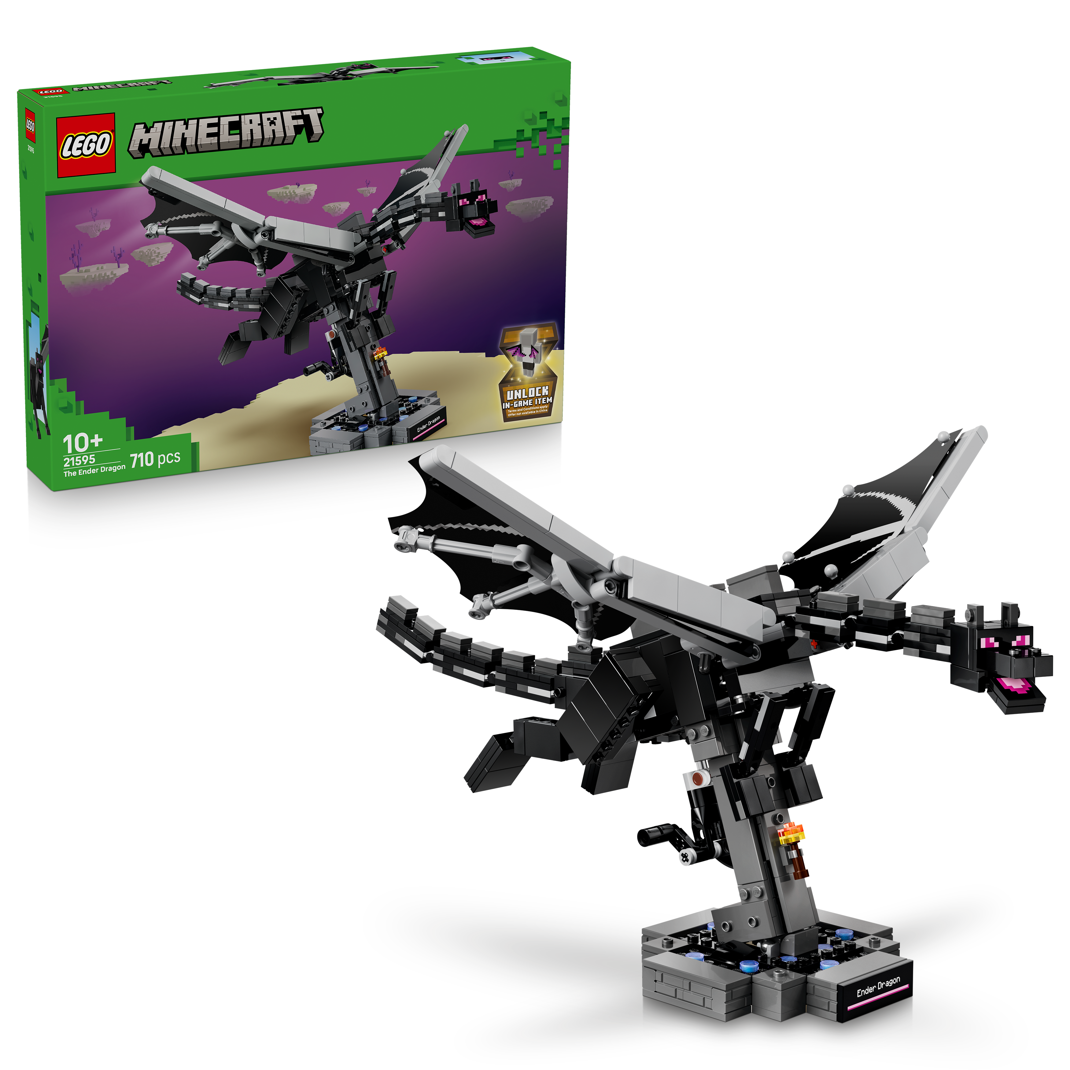 LEGO 21595 Minecraft The Ender Dragon Video Game Decor