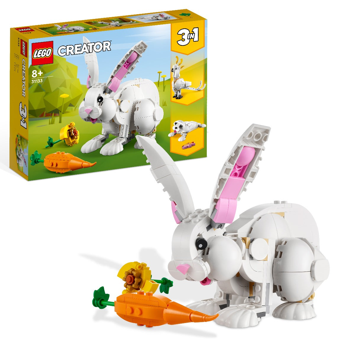 LEGO 31133 Creator 3in1 White Rabbit Toy Animal Figures Set