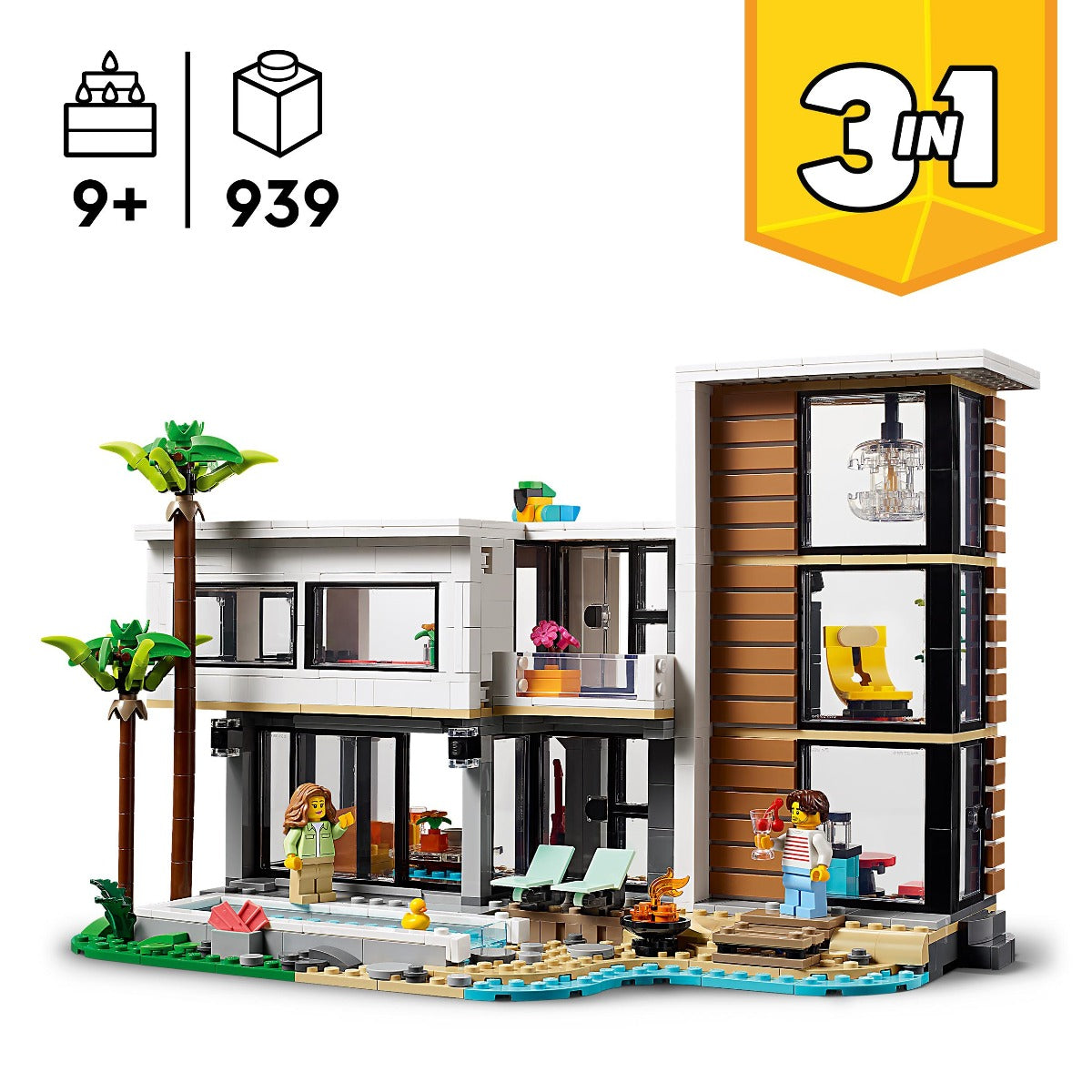LEGO 31153 Creator 3in1 Modern House Building Set for Kids