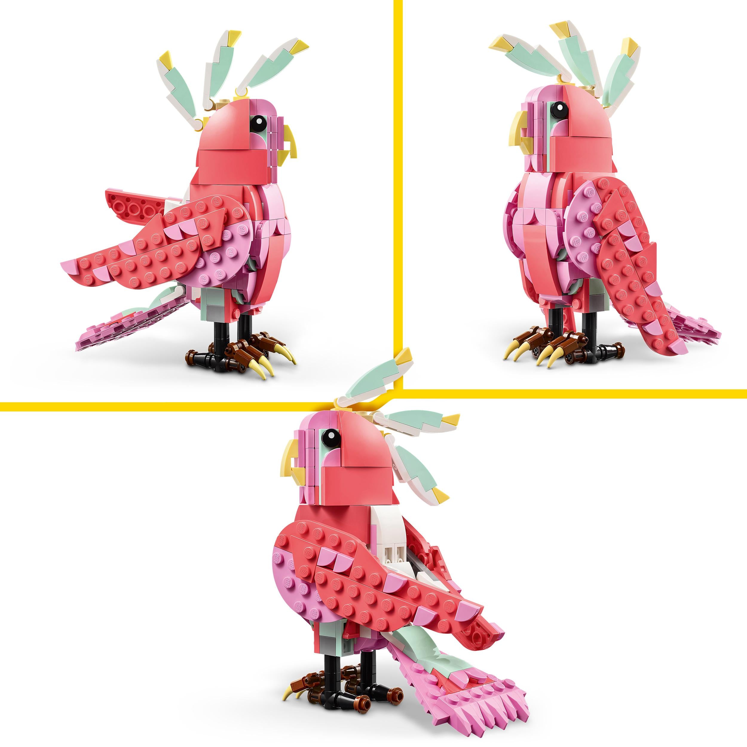LEGO 31170 Creator 3in1 Wild Animals: Pink Flamingo Animal Toy Set