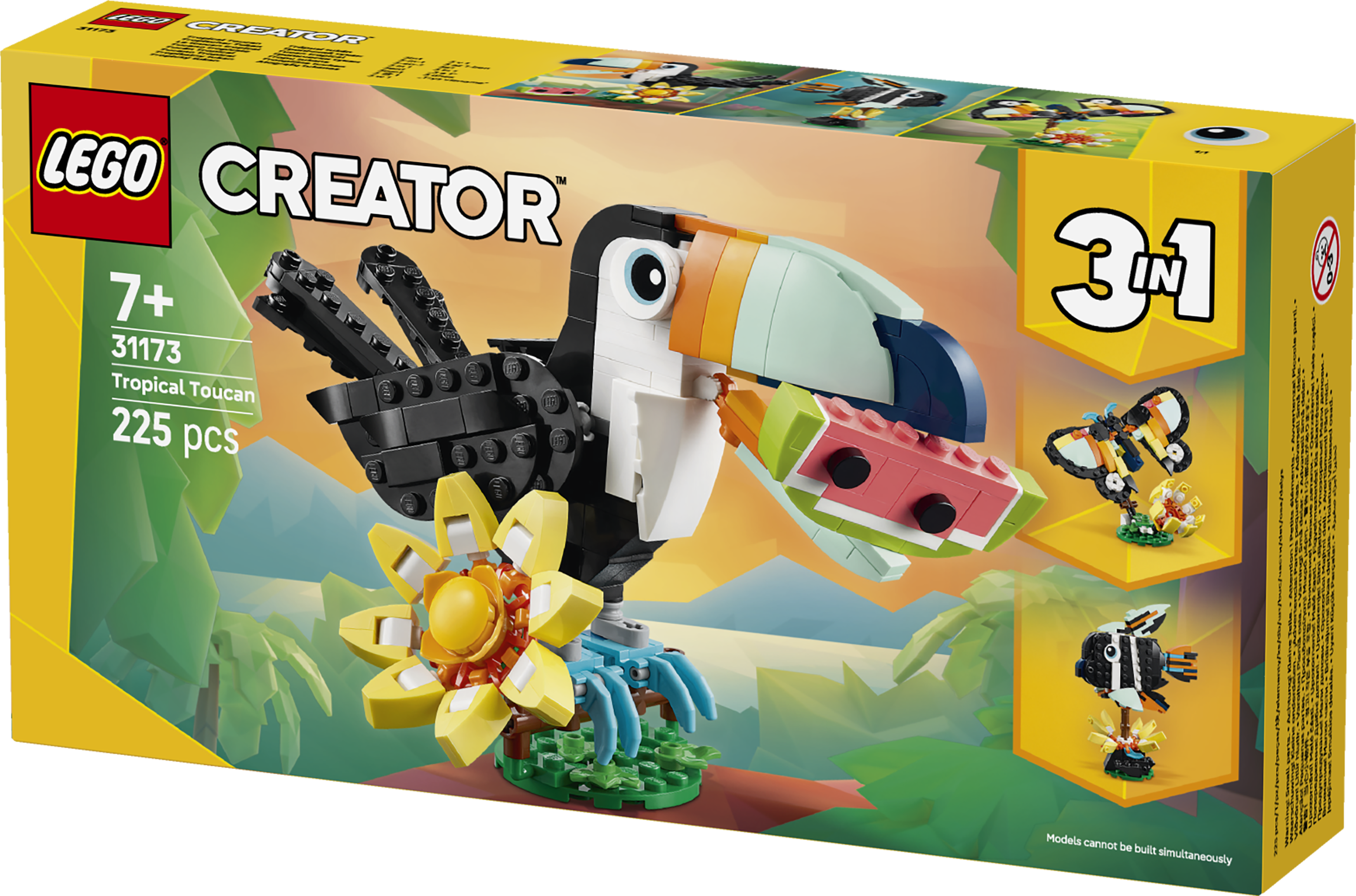 LEGO 31173 Creator 3in1 Wild Animals: Tropical Toucan Figure Playset