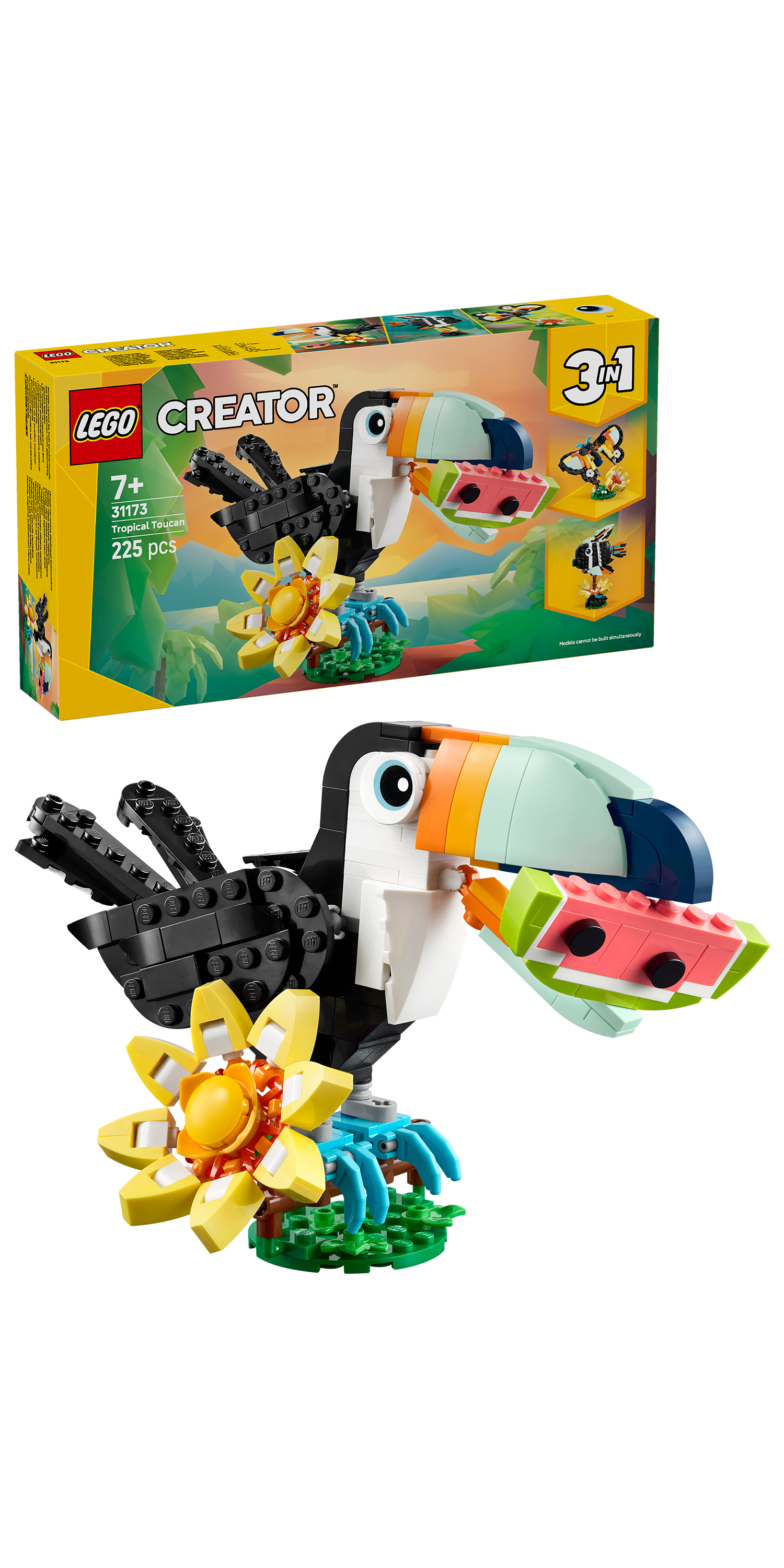 LEGO 31173 Creator 3in1 Wild Animals: Tropical Toucan Figure Playset