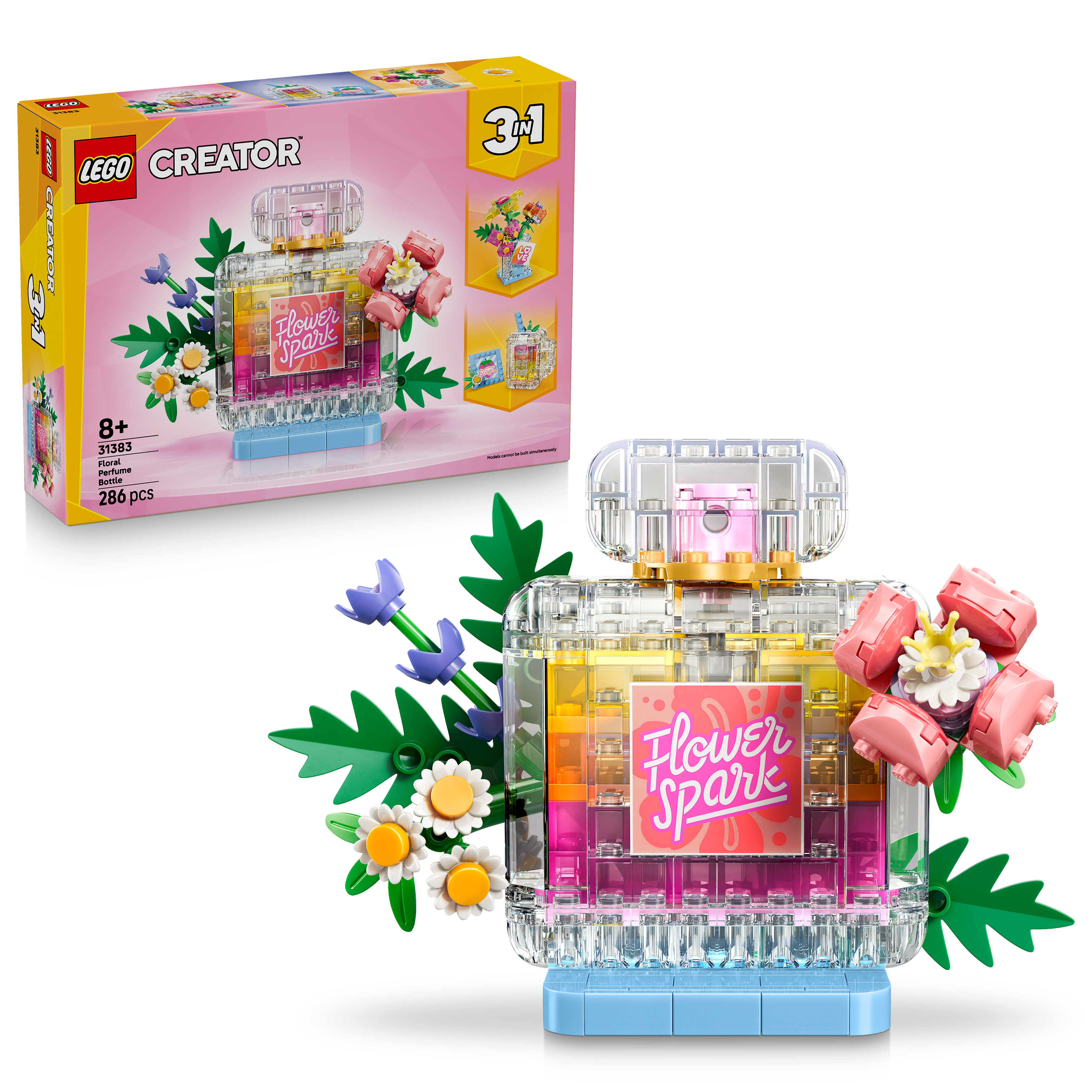 LEGO 31383 Creator 3 in 1 Floral Decor Perfume Bottle
