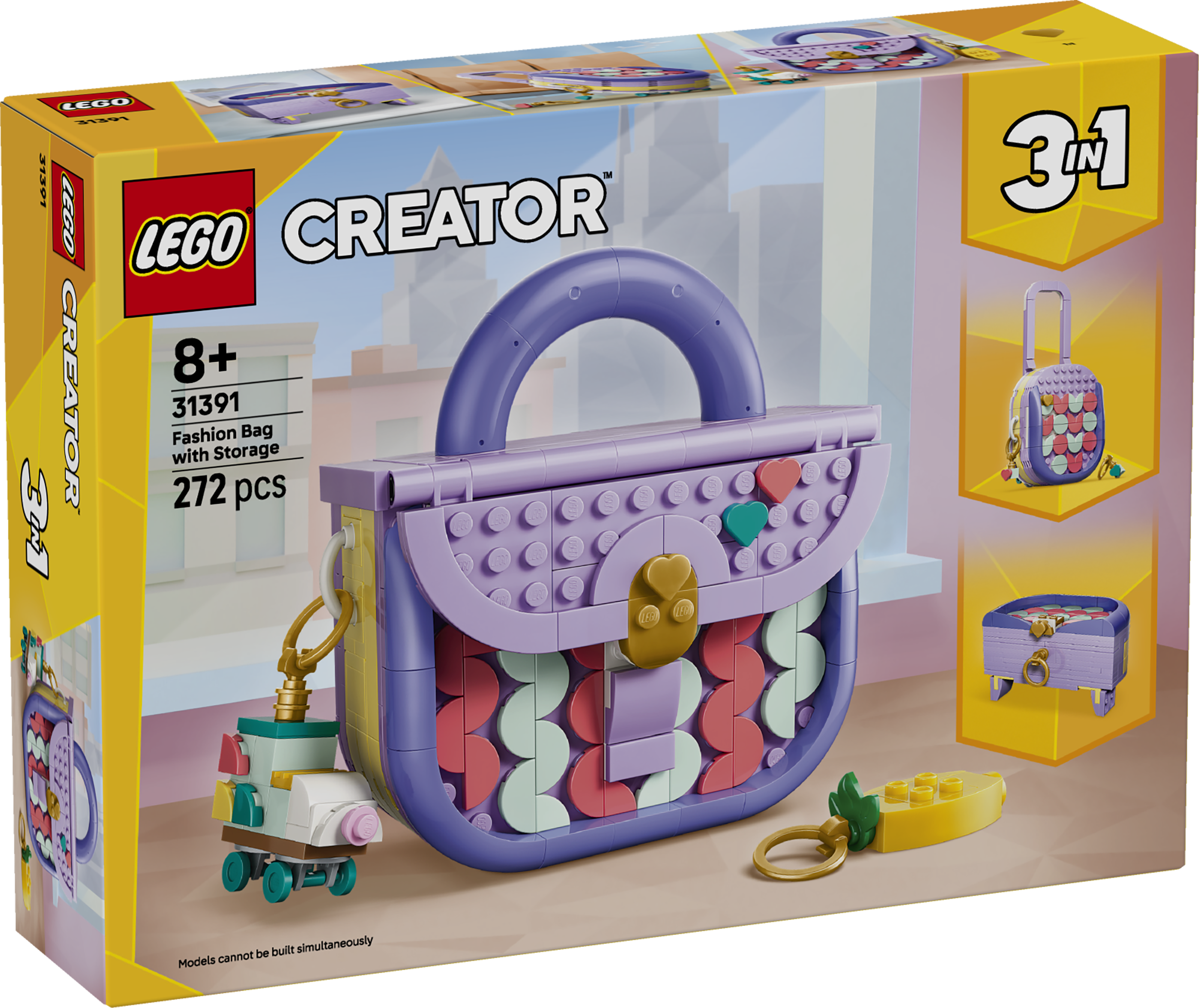 LEGO 31391 Creator 3 in 1 Art Fashion Bag with Storage