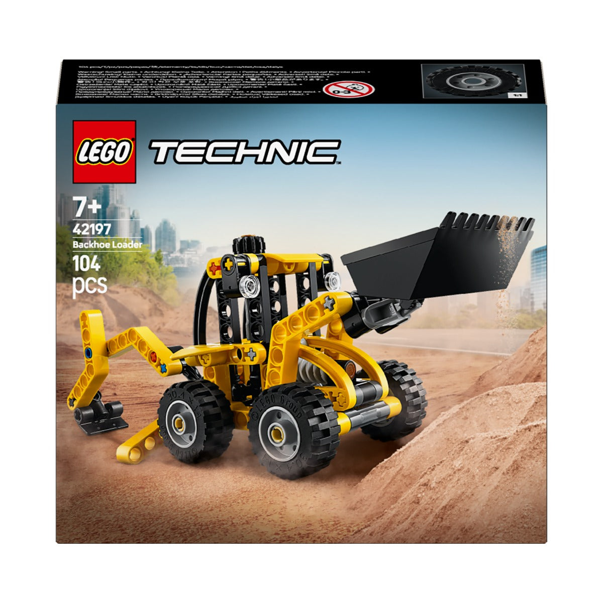 LEGO 42197 Technic Backhoe Loader Construction Vehicle