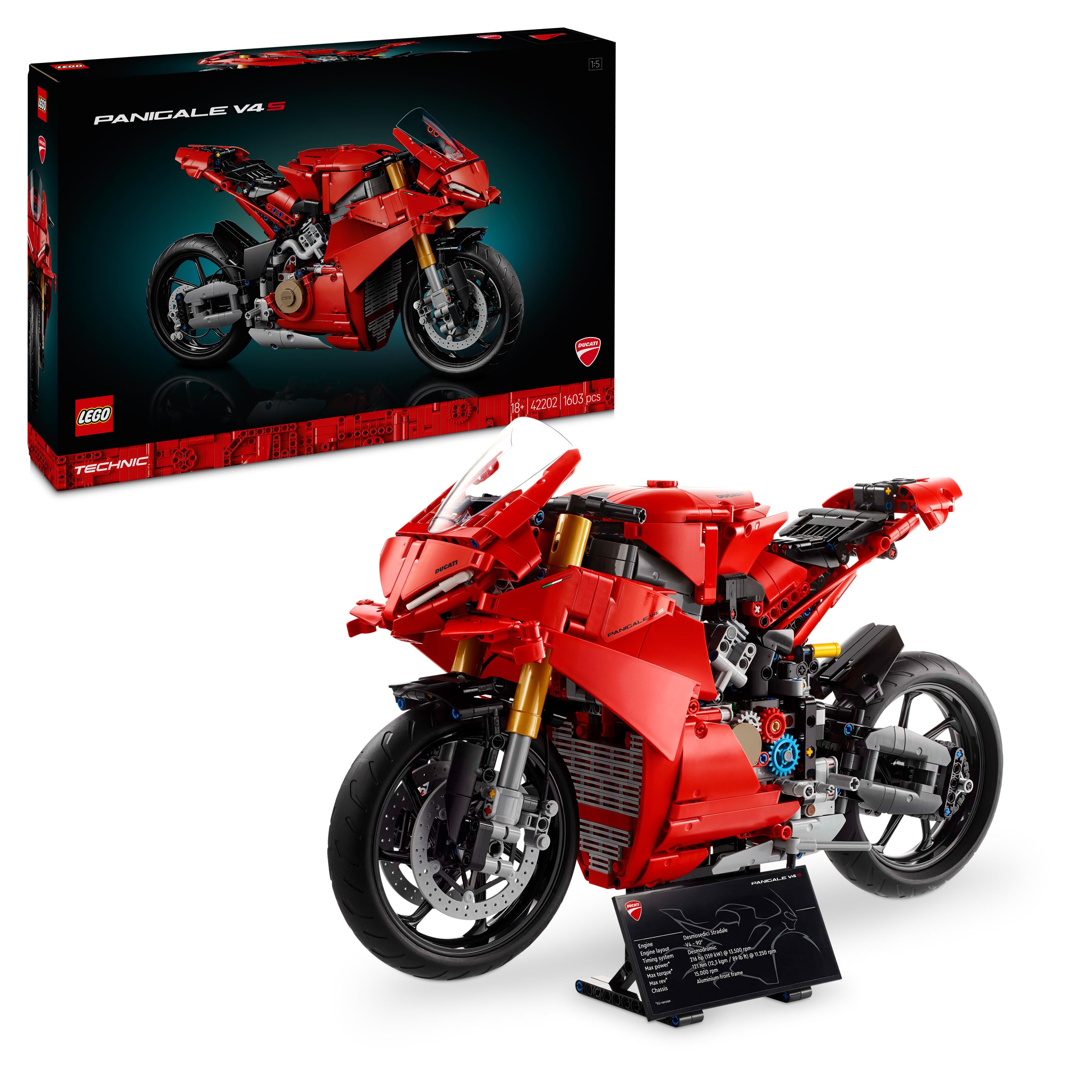 LEGO 42202 Technic Ducati Panigale V4 S Motorcycle Model