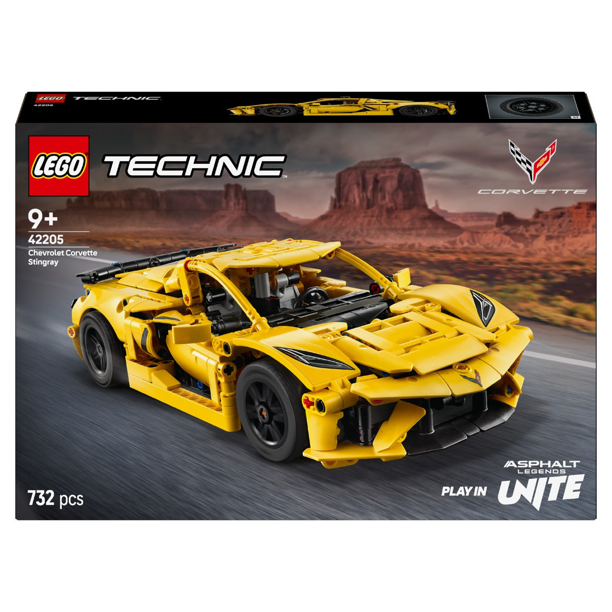 LEGO 42205 Technic Chevrolet Corvette Stingray Car Toy Set