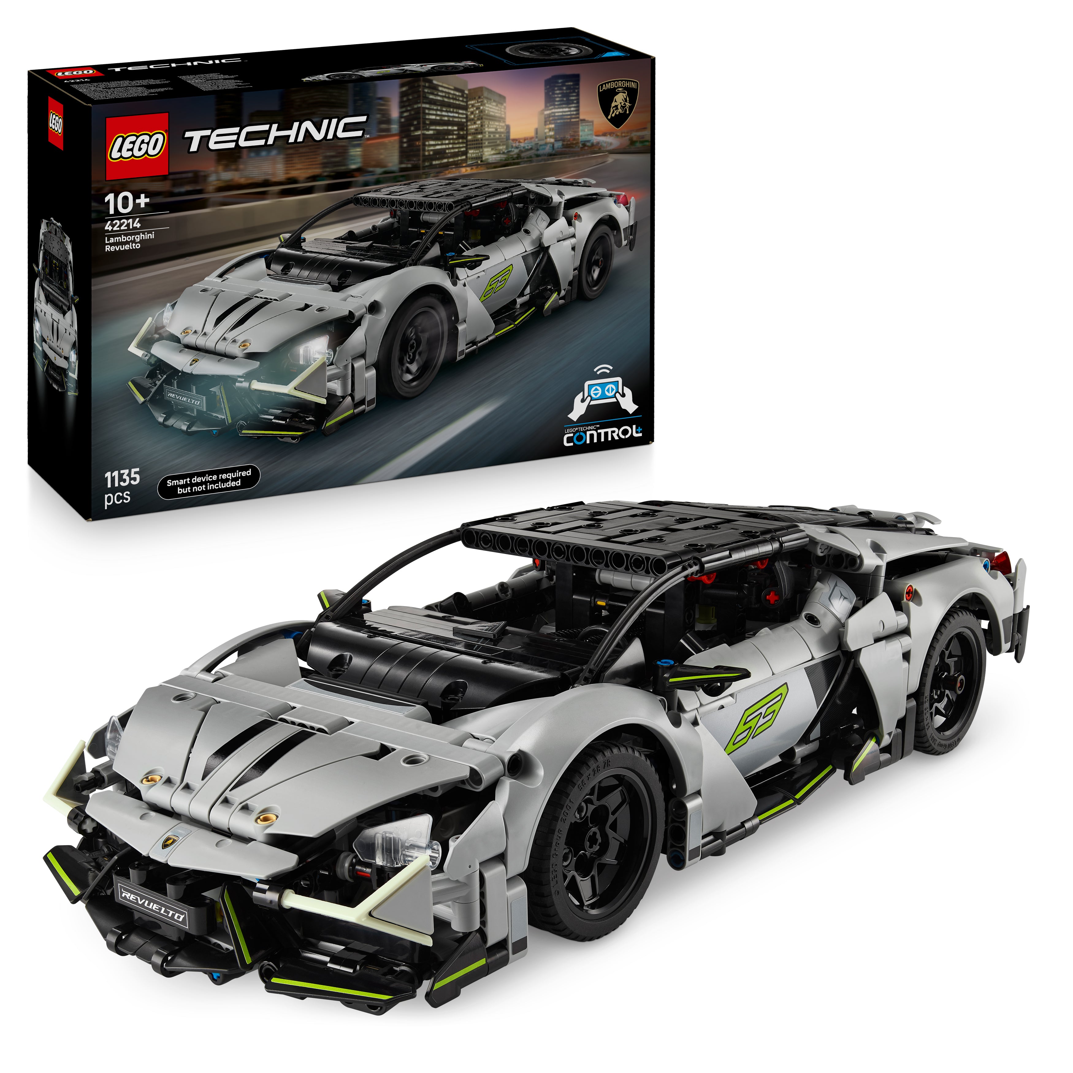 LEGO 42214 Technic Lamborghini Revuelto Super Sports Car Set STEM Building Toy
