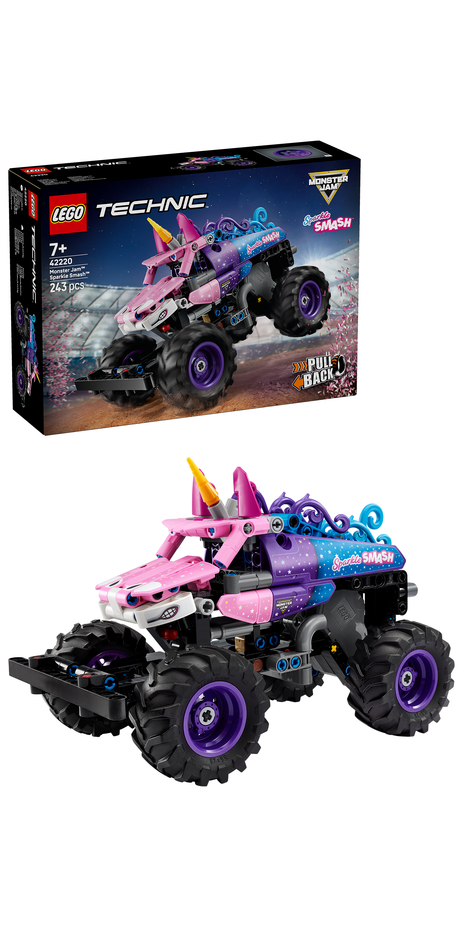LEGO 42220 Technic Monster Jam Sparkle Smash PullBack