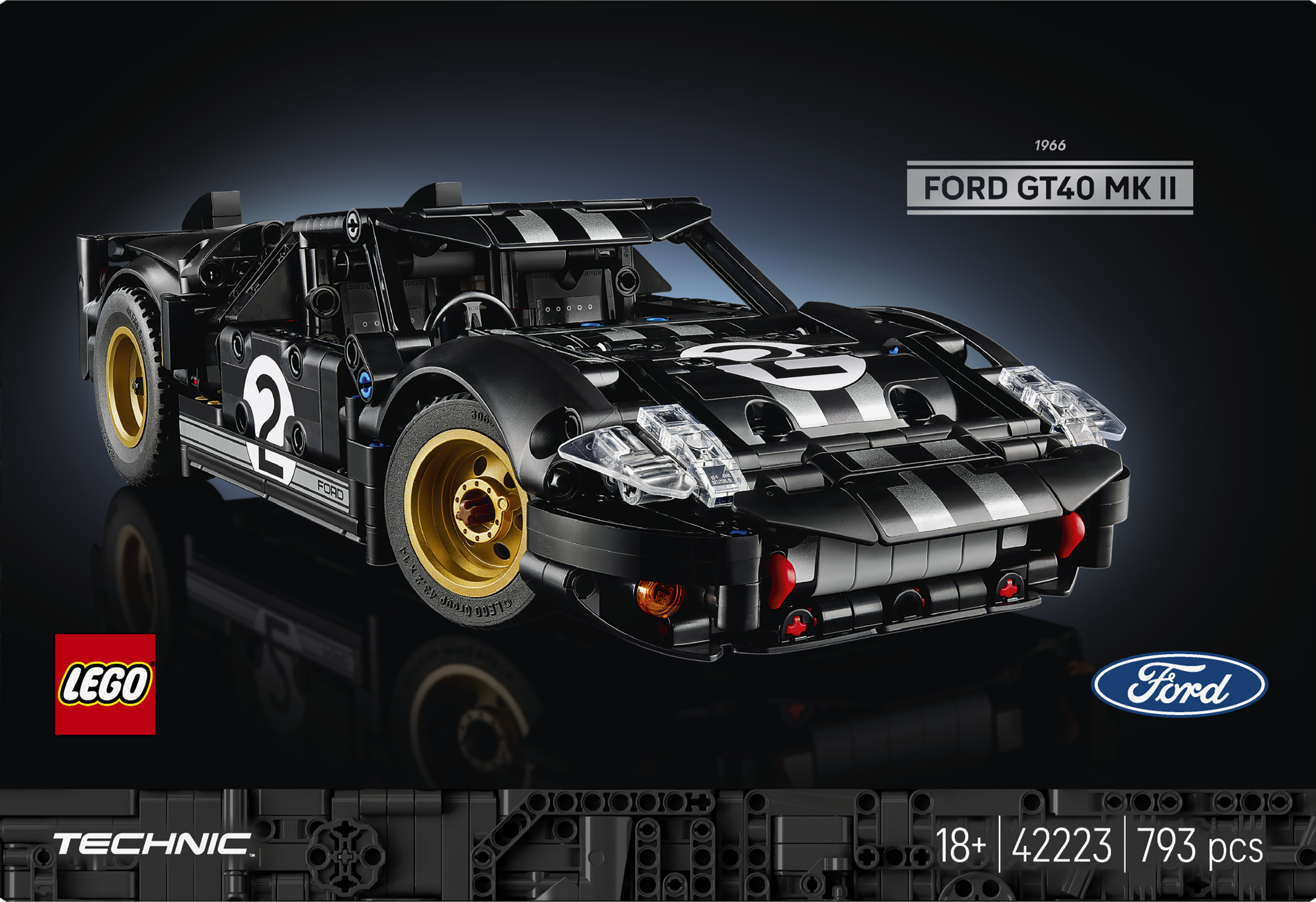 LEGO 42223 Technic 1966 Ford GT40 MKII Race Car