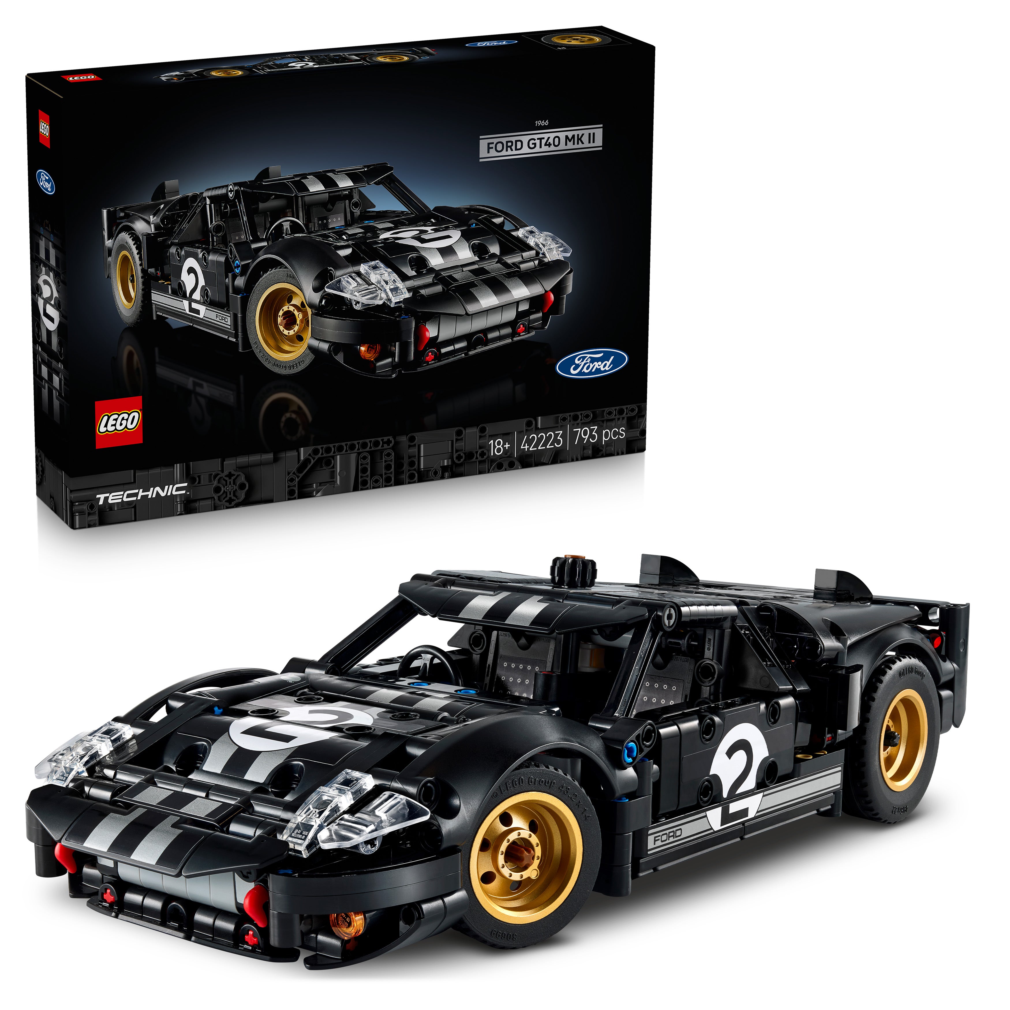 LEGO 42223 Technic 1966 Ford GT40 MKII Race Car