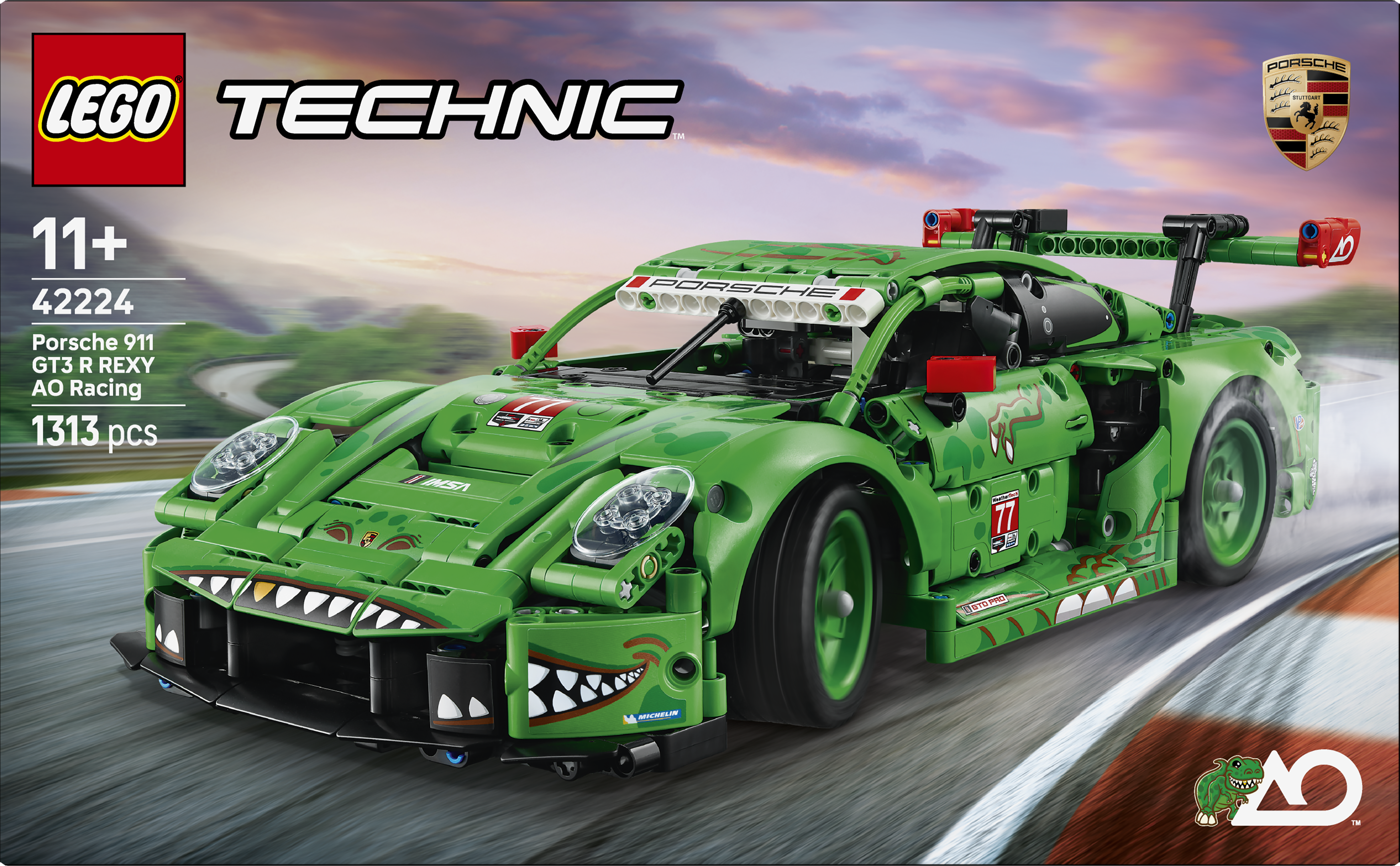 LEGO 42224 Technic Porsche 911 GT3 R REXY AO Racing Car
