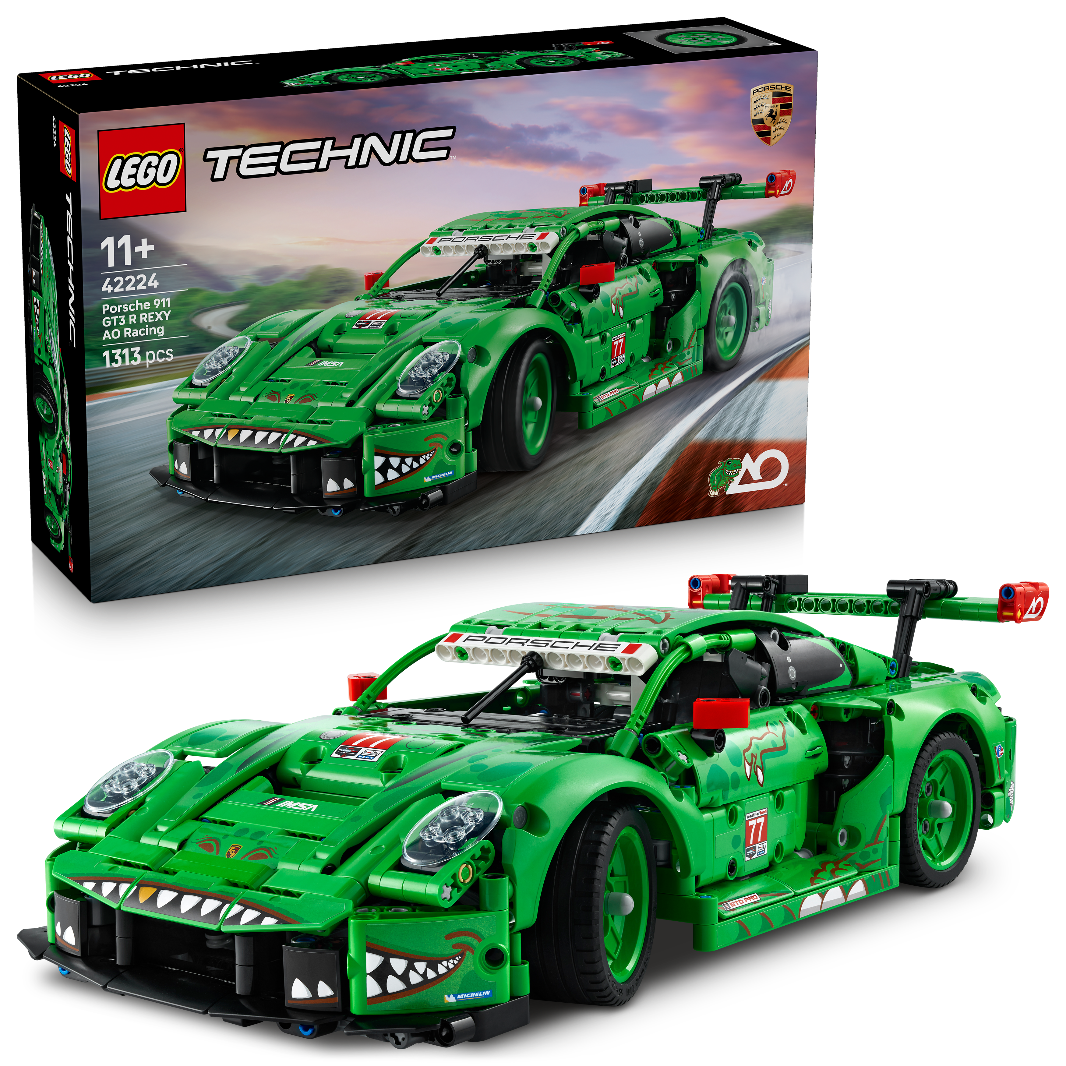 LEGO 42224 Technic Porsche 911 GT3 R REXY AO Racing Car