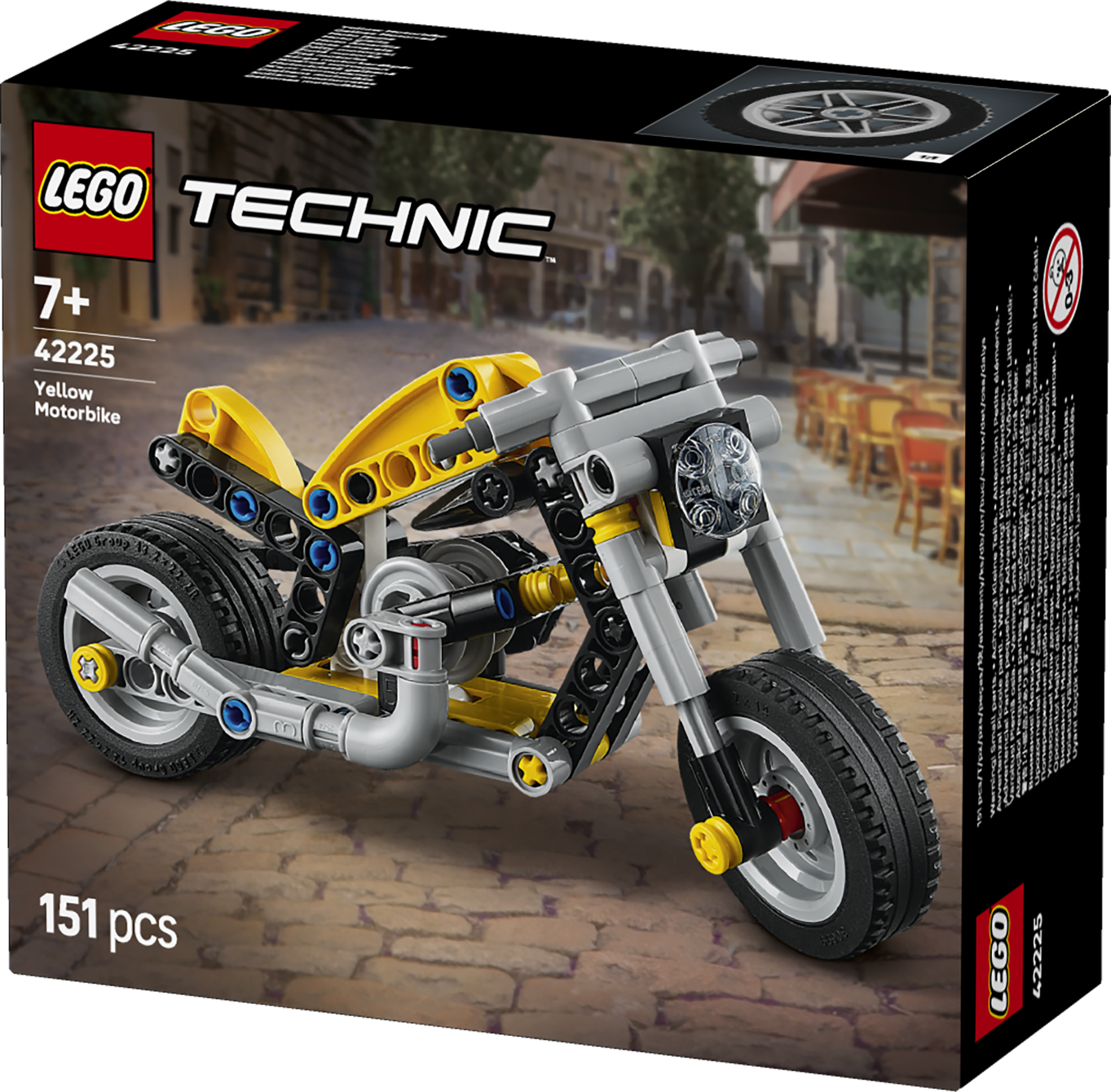 LEGO 42225 Yellow Motorbike