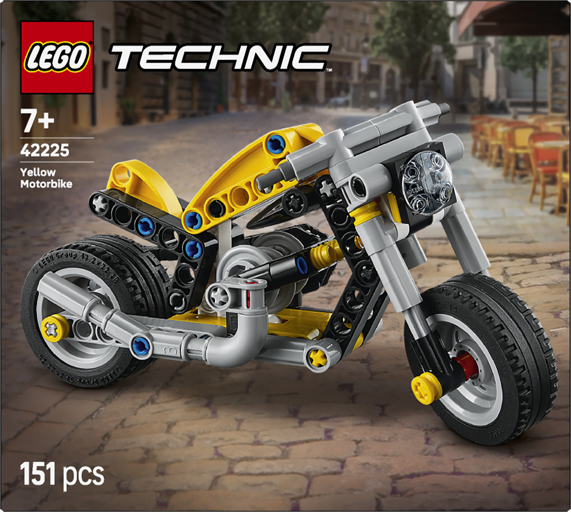 LEGO 42225 Yellow Motorbike