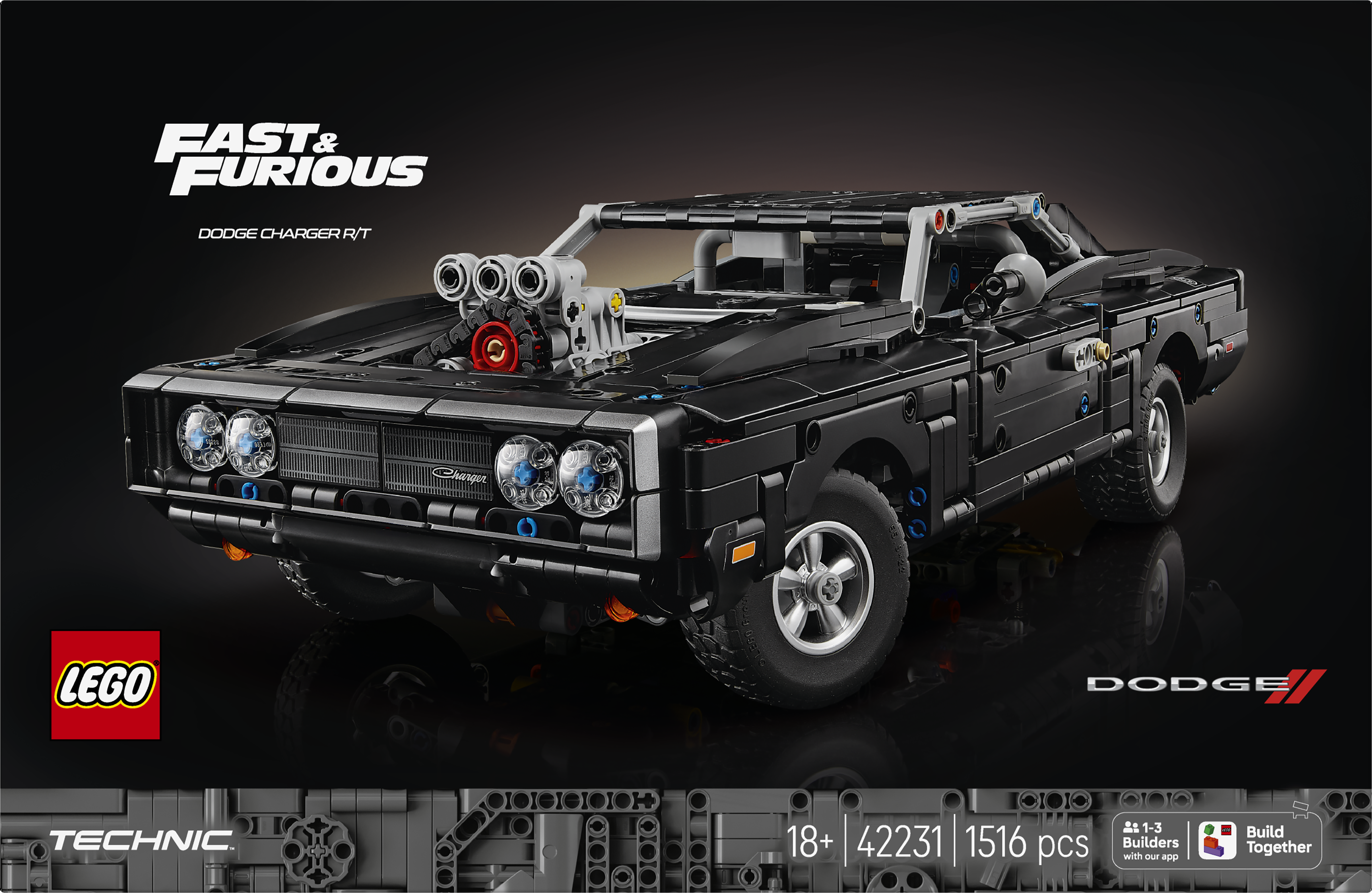 LEGO 42231 Technic™ Fast and Furious Dodge Charger R/T Car