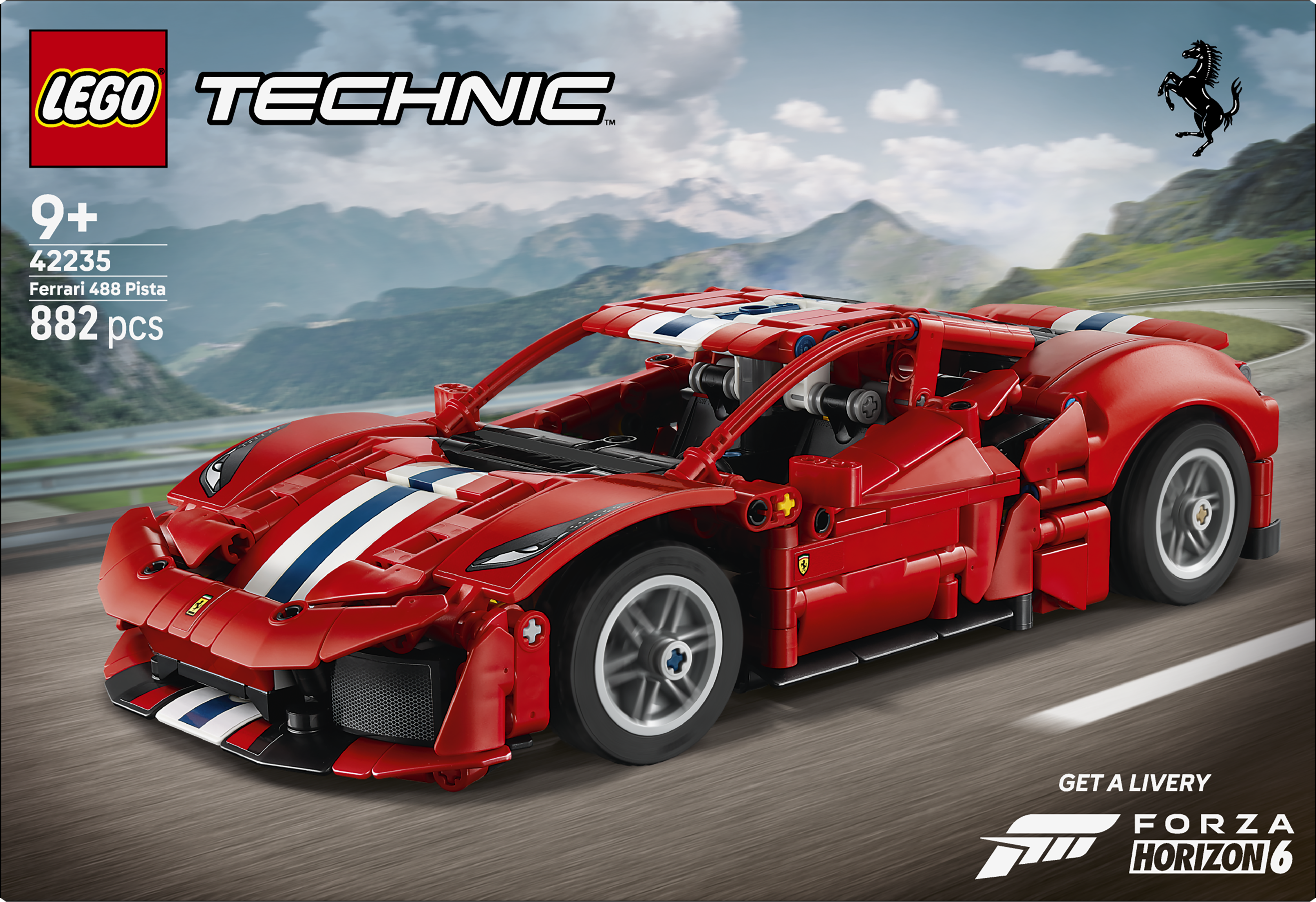 LEGO 42235 Technic Ferrari 488 Pista Car Building Toy