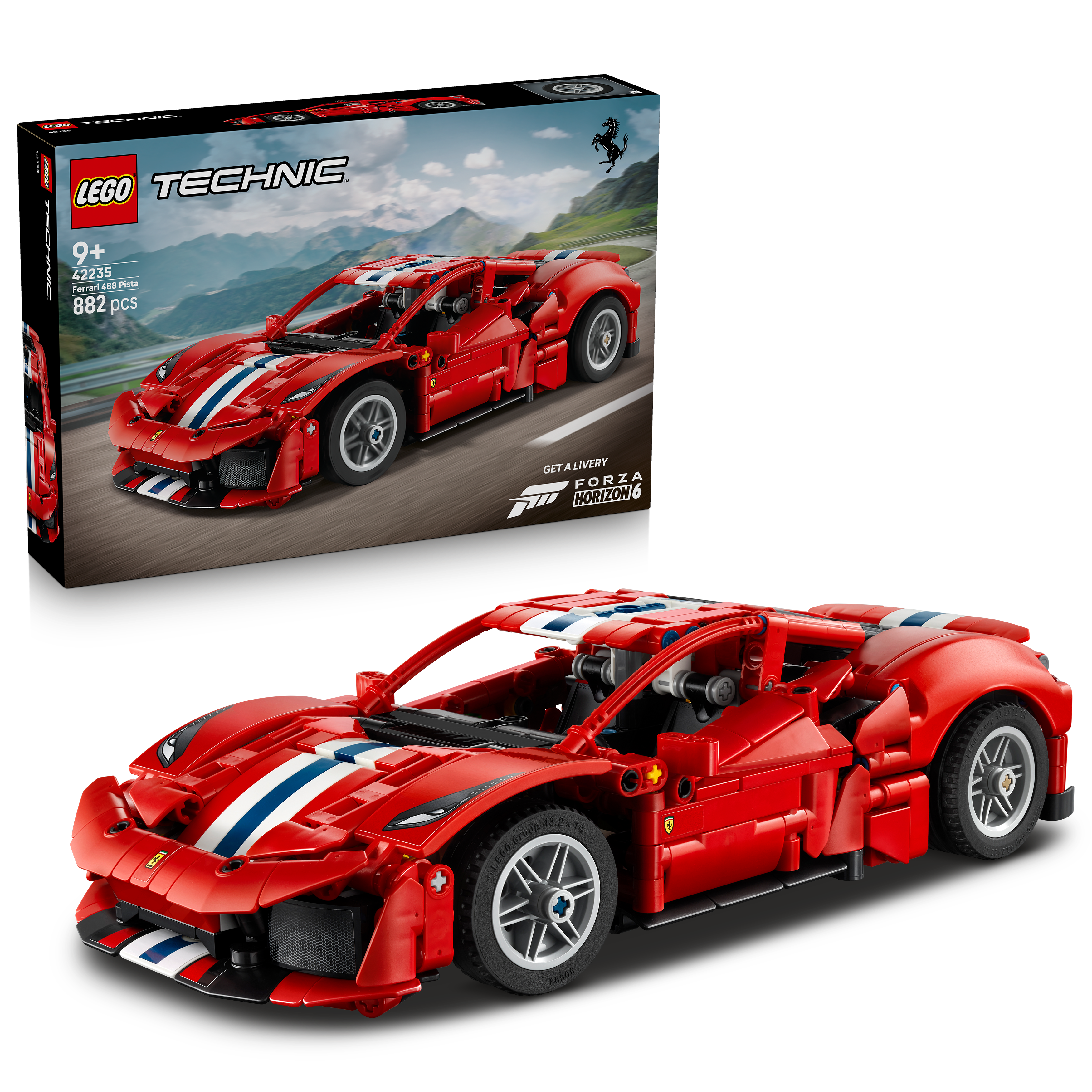 LEGO 42235 Technic Ferrari 488 Pista Car Building Toy