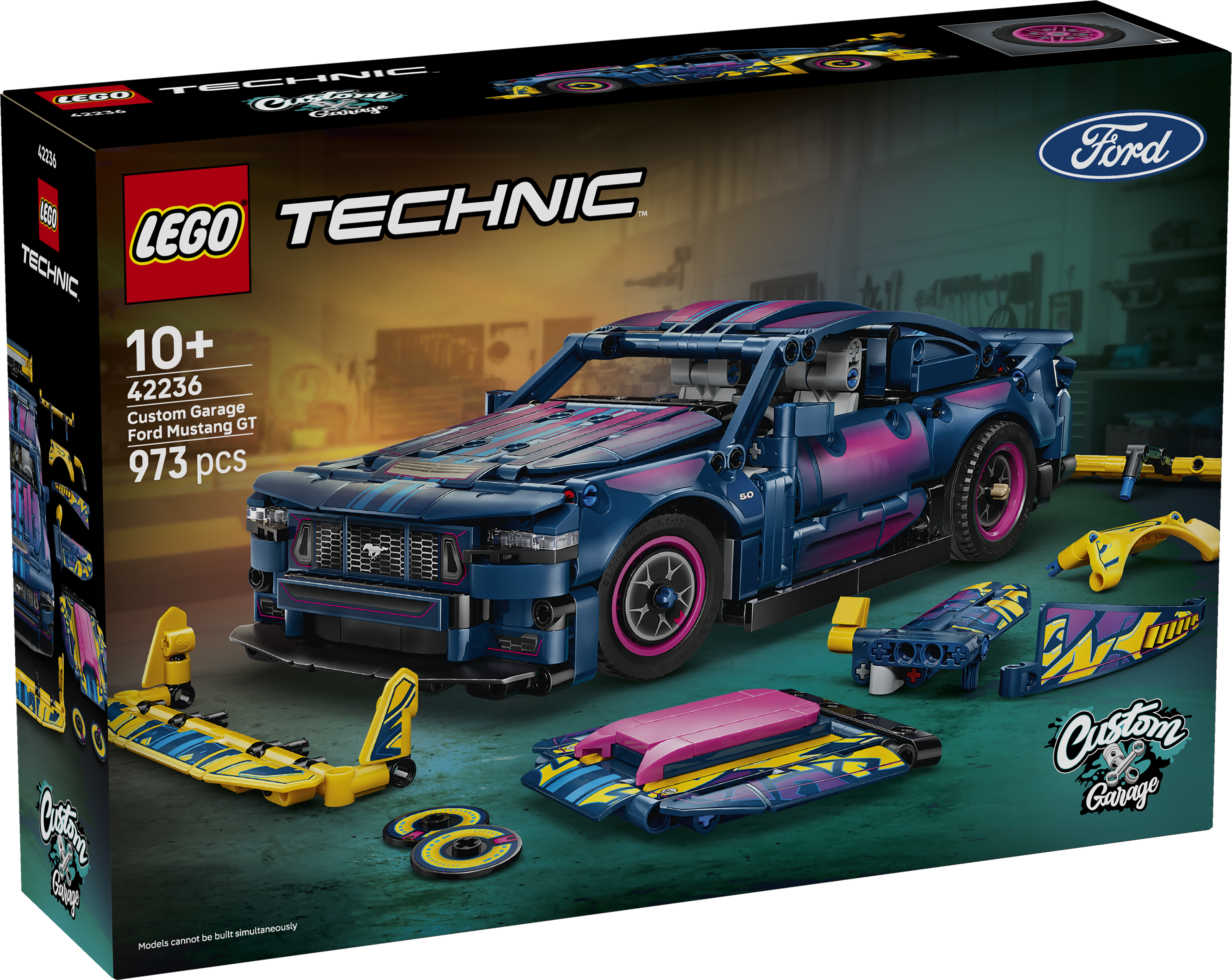 LEGO 42236 Technic Custom Garage Ford Mustang GT Car Toy