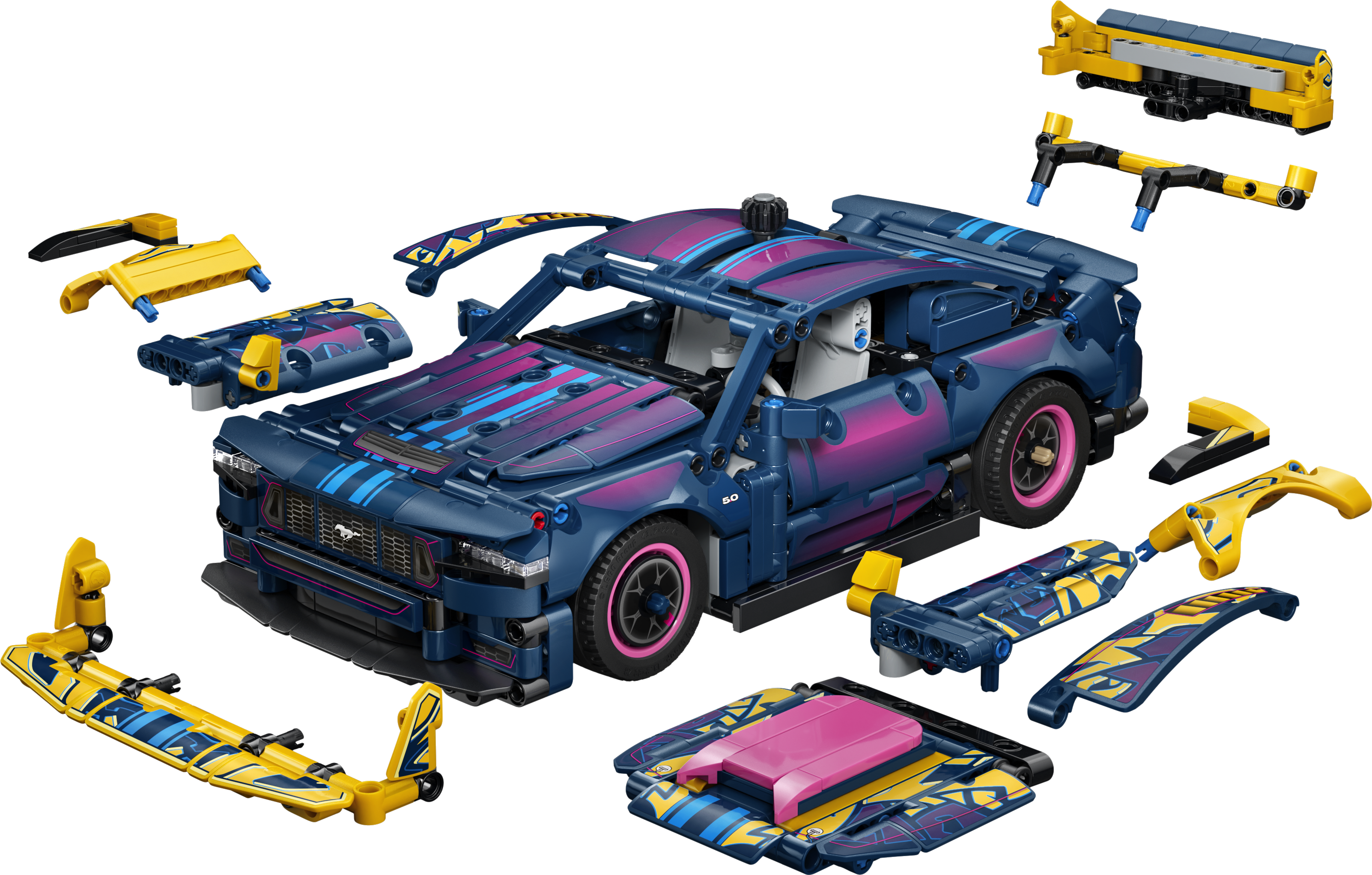LEGO 42236 Technic Custom Garage Ford Mustang GT Car Toy