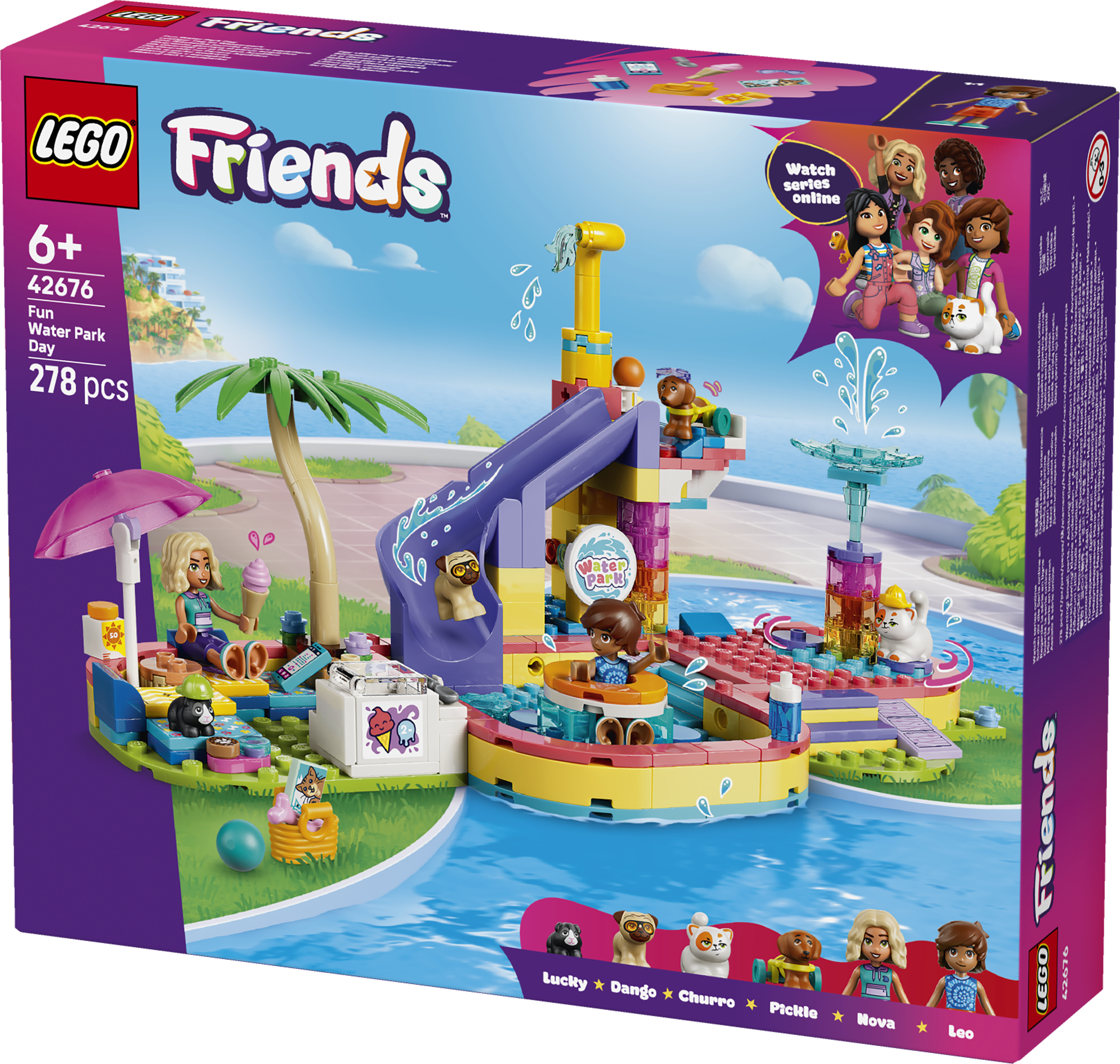 LEGO 42676 Friends Fun Water Park Day Building Toy Playset