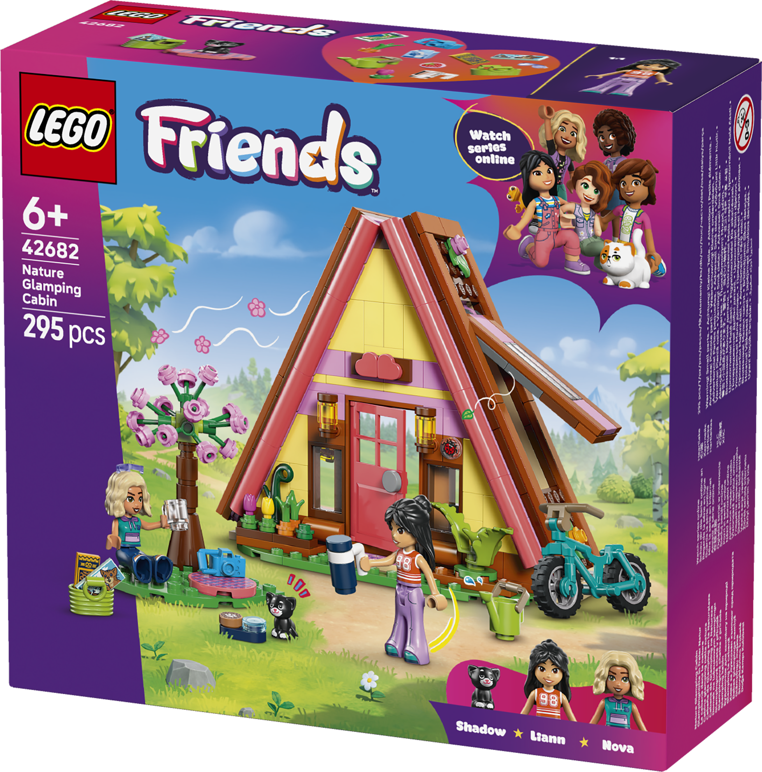 LEGO 42682 Friends Nature Glamping Cabin Building Toy