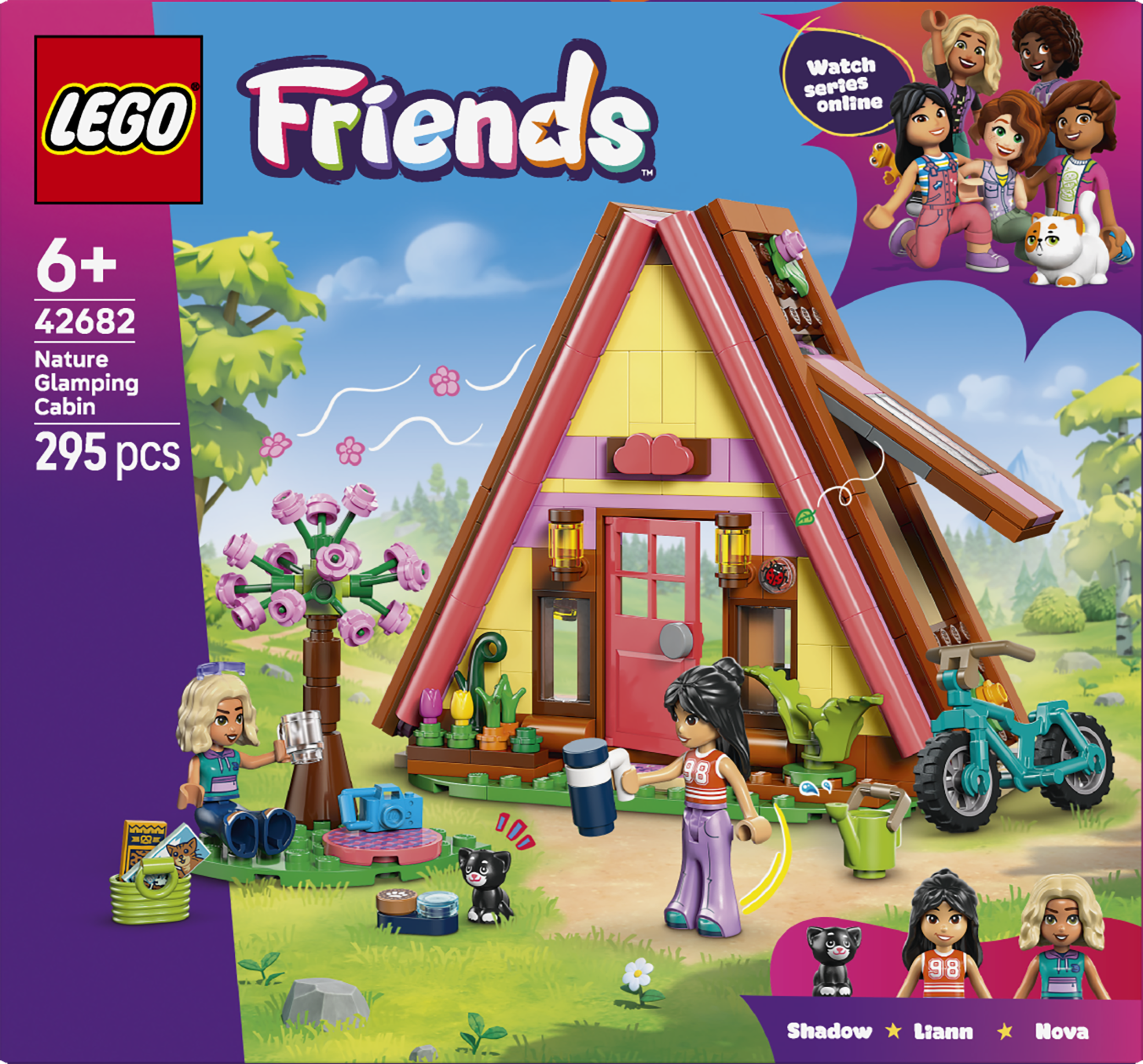 LEGO 42682 Friends Nature Glamping Cabin Building Toy