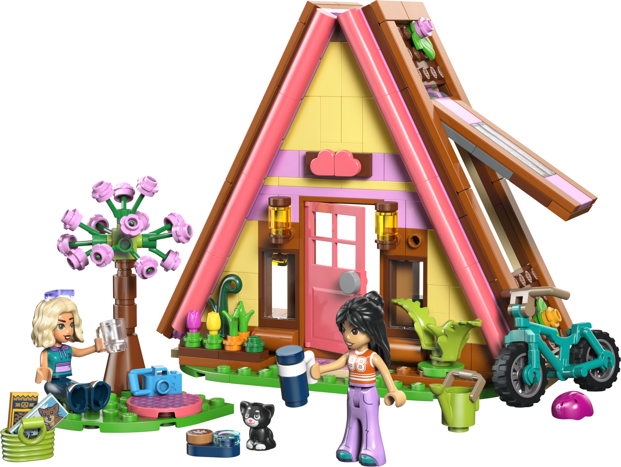 LEGO 42682 Friends Nature Glamping Cabin Building Toy