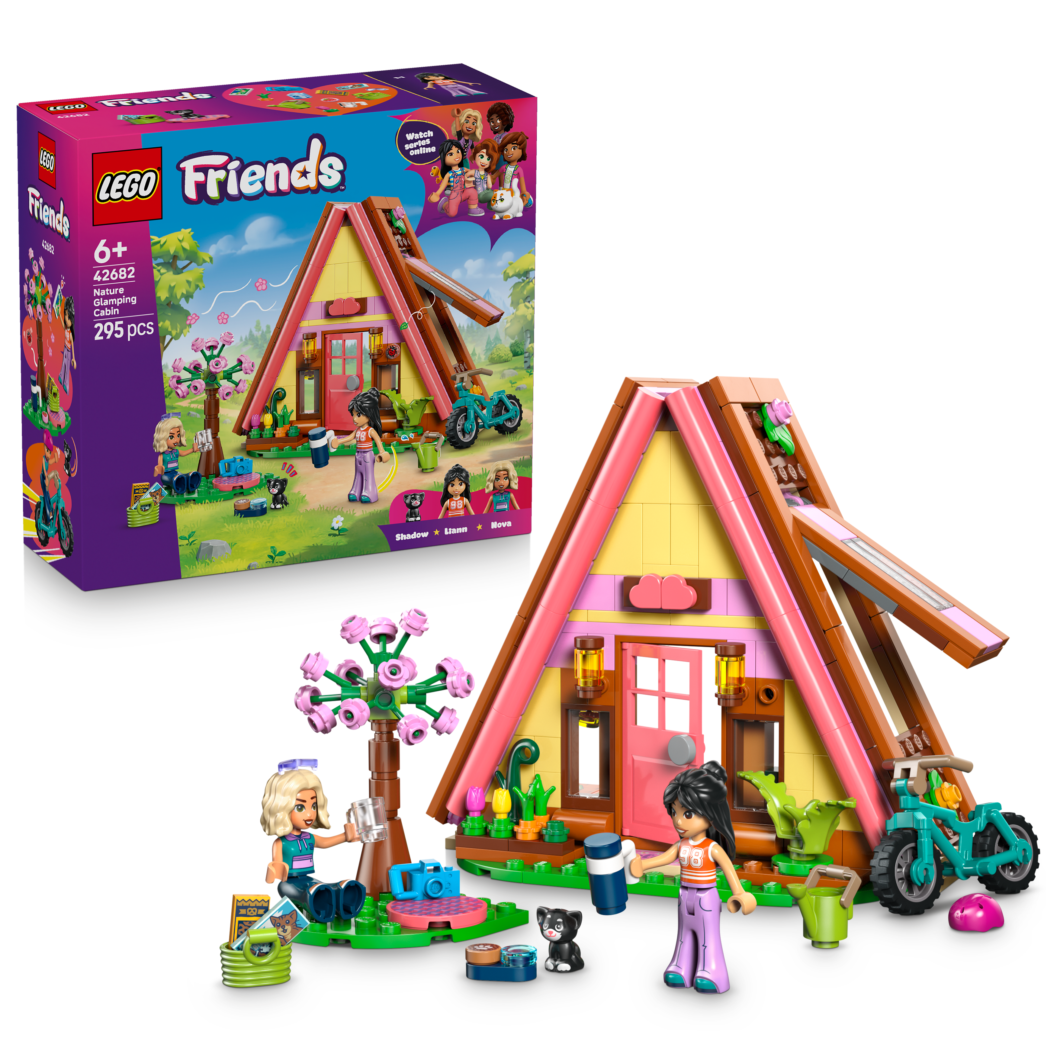LEGO 42682 Friends Nature Glamping Cabin Building Toy