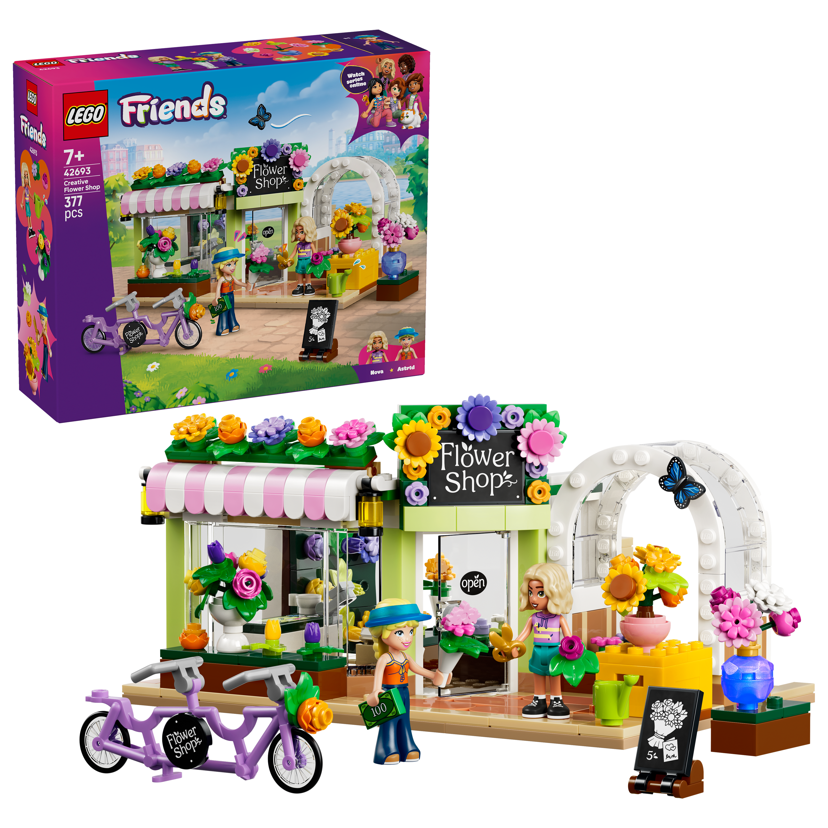 LEGO 42693 Friends Creative Flower Shop Building Toy