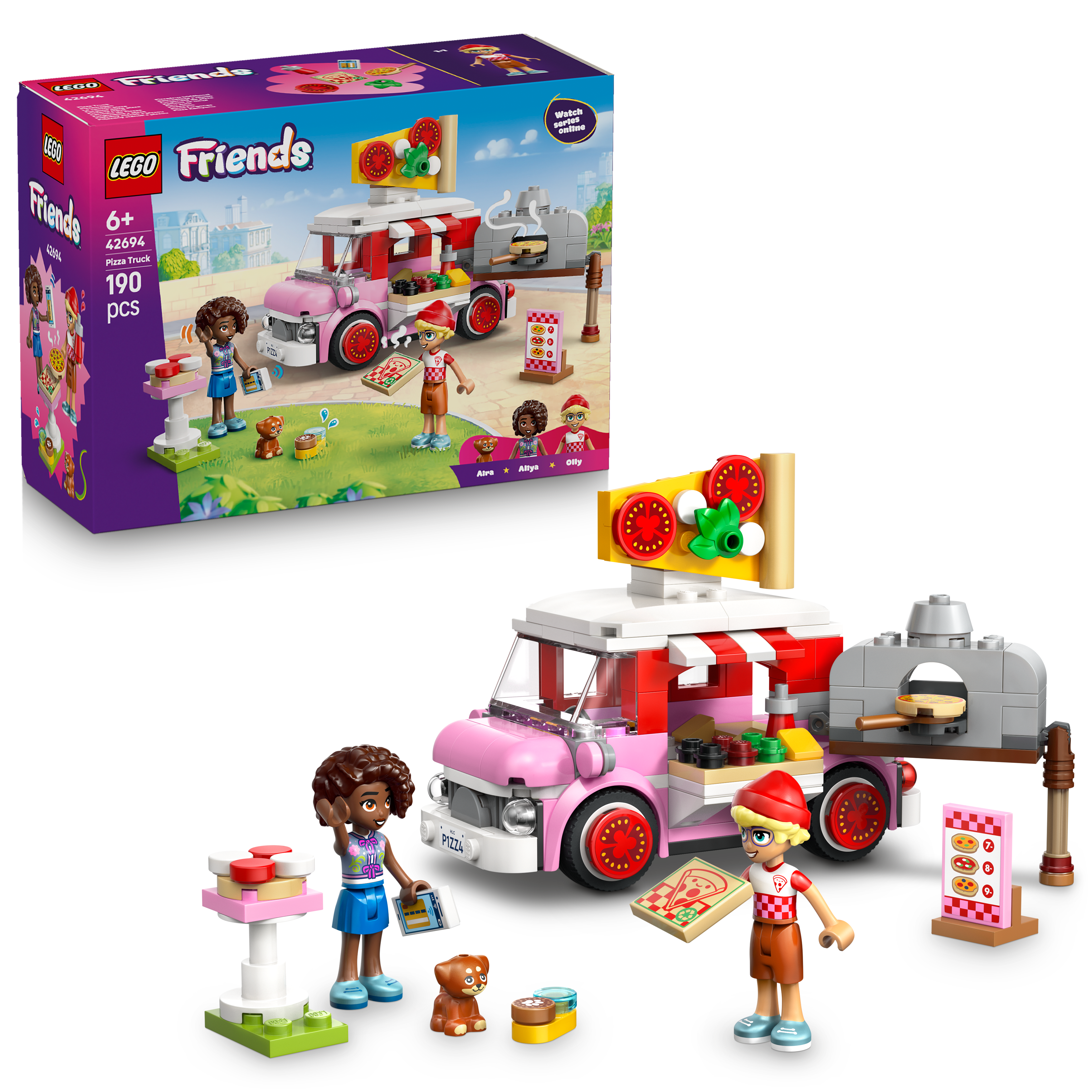 LEGO 42694 Friends Pizza Truck Building Toy Playset