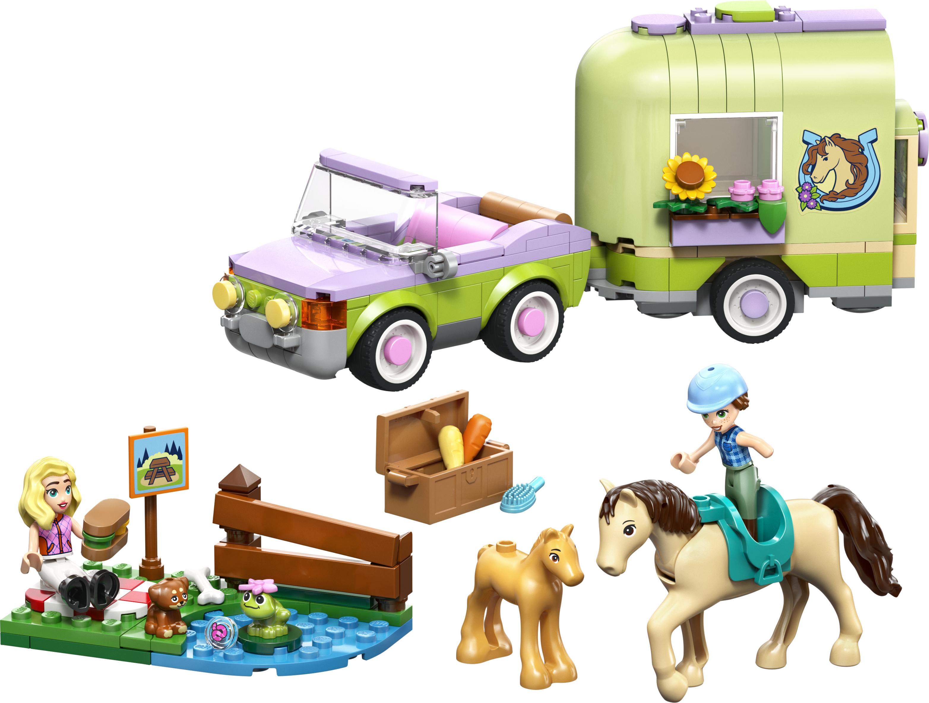 LEGO 42695 Friends Horse & Baby Foal Trailer