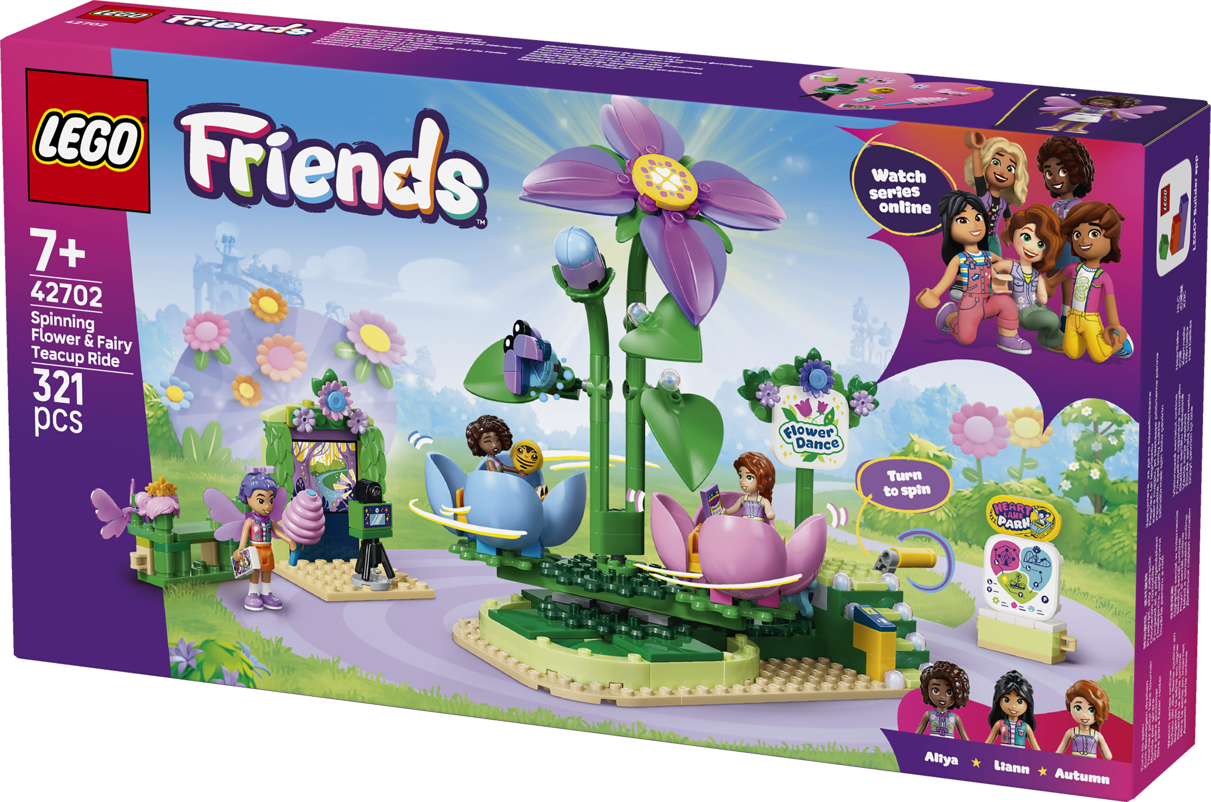 LEGO 42702 Friends Spinning Flower & Fairy Teacup Ride Toy